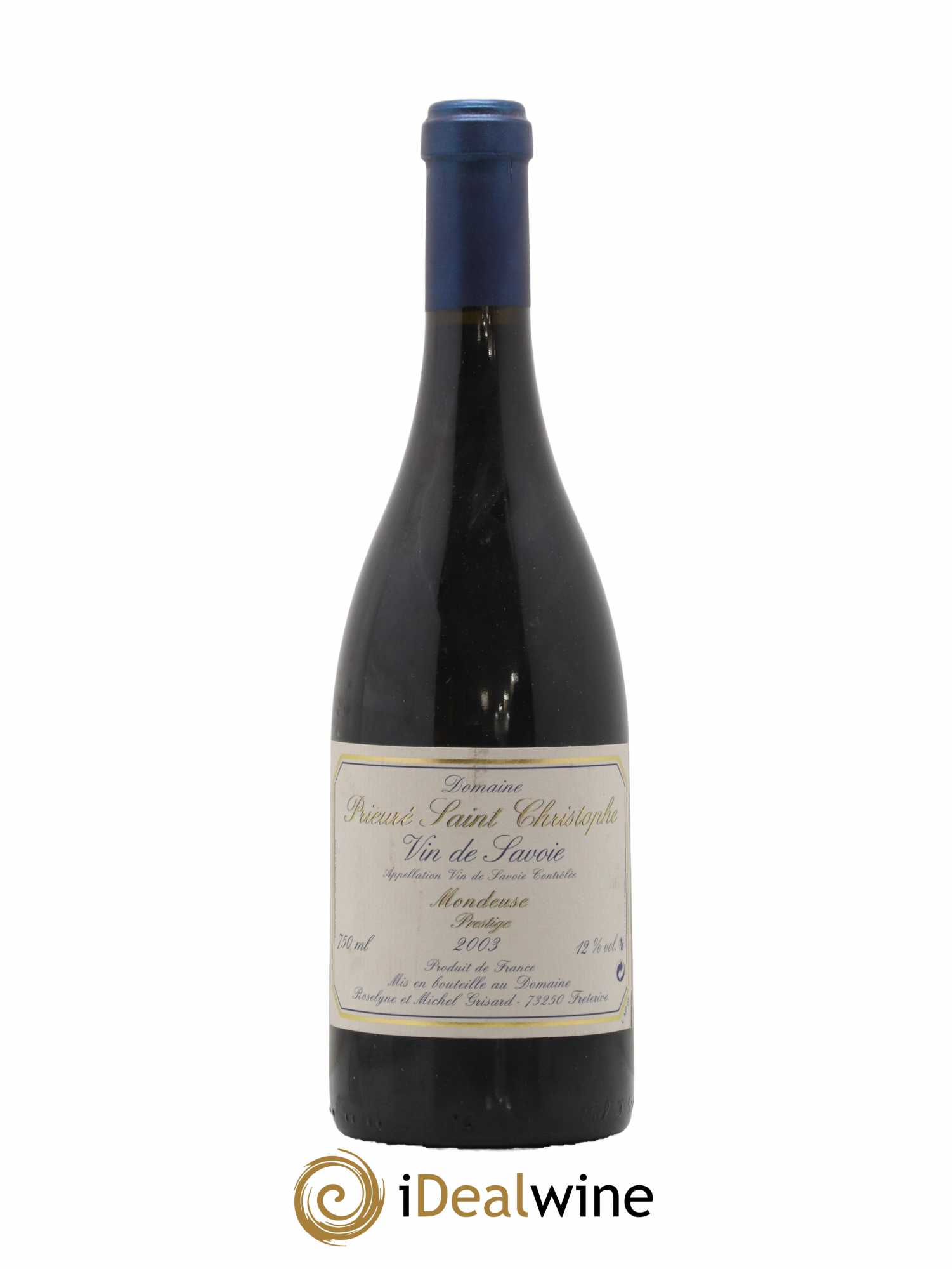 Vin des Allobroges Mondeuse Prestige Prieuré Saint Christophe (Domaine) 2003 - Lot de 1 bouteille - 0