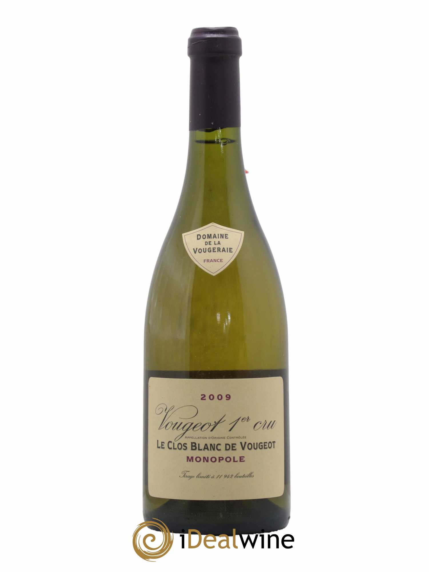 Vougeot 1er Cru Le Clos Blanc de Vougeot La Vougeraie 2009 - Lot de 1 bouteille - 0