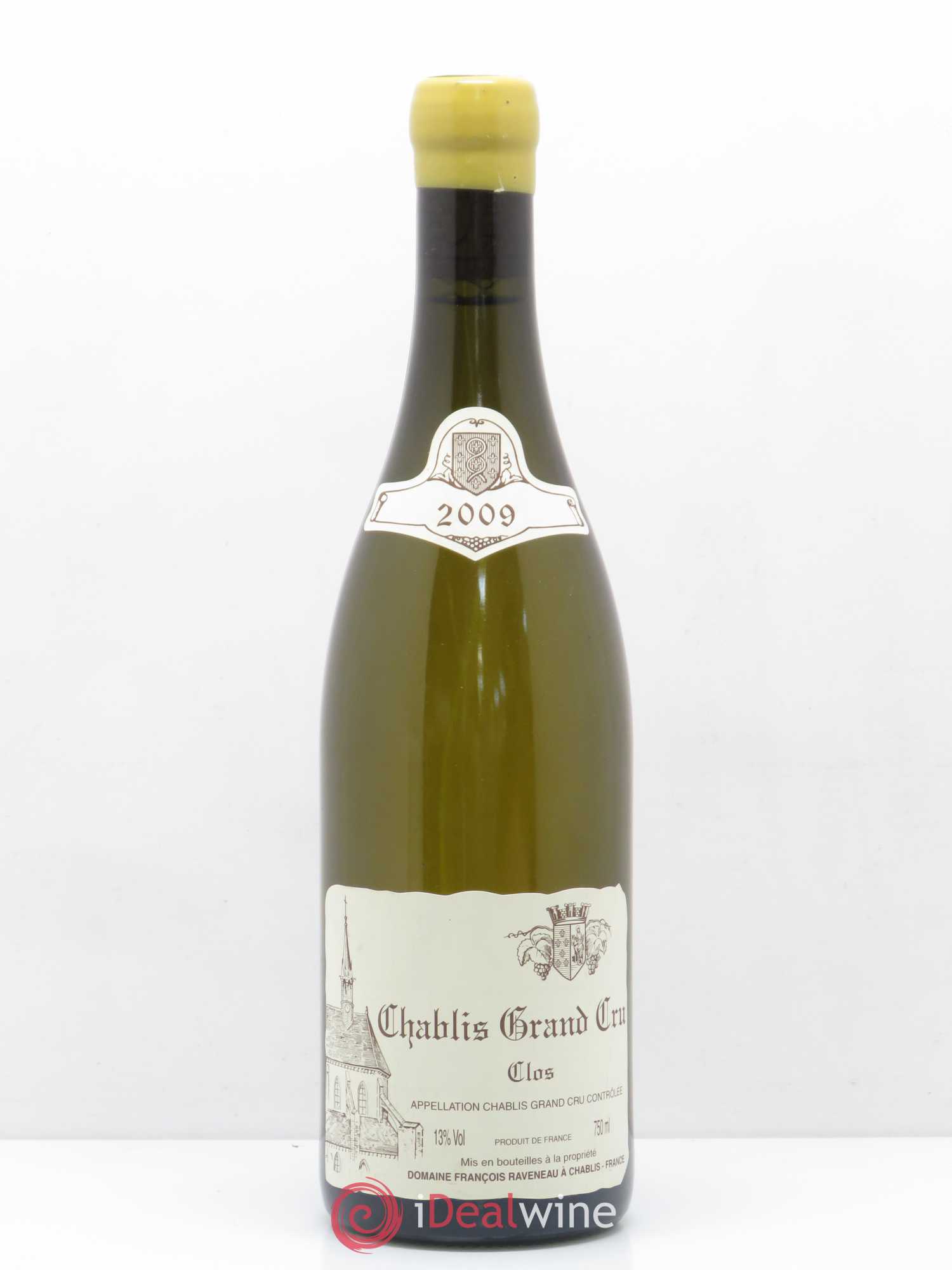 Chablis Grand Cru Clos Raveneau (Domaine) 2009 - Lot de 1 bouteille - 0