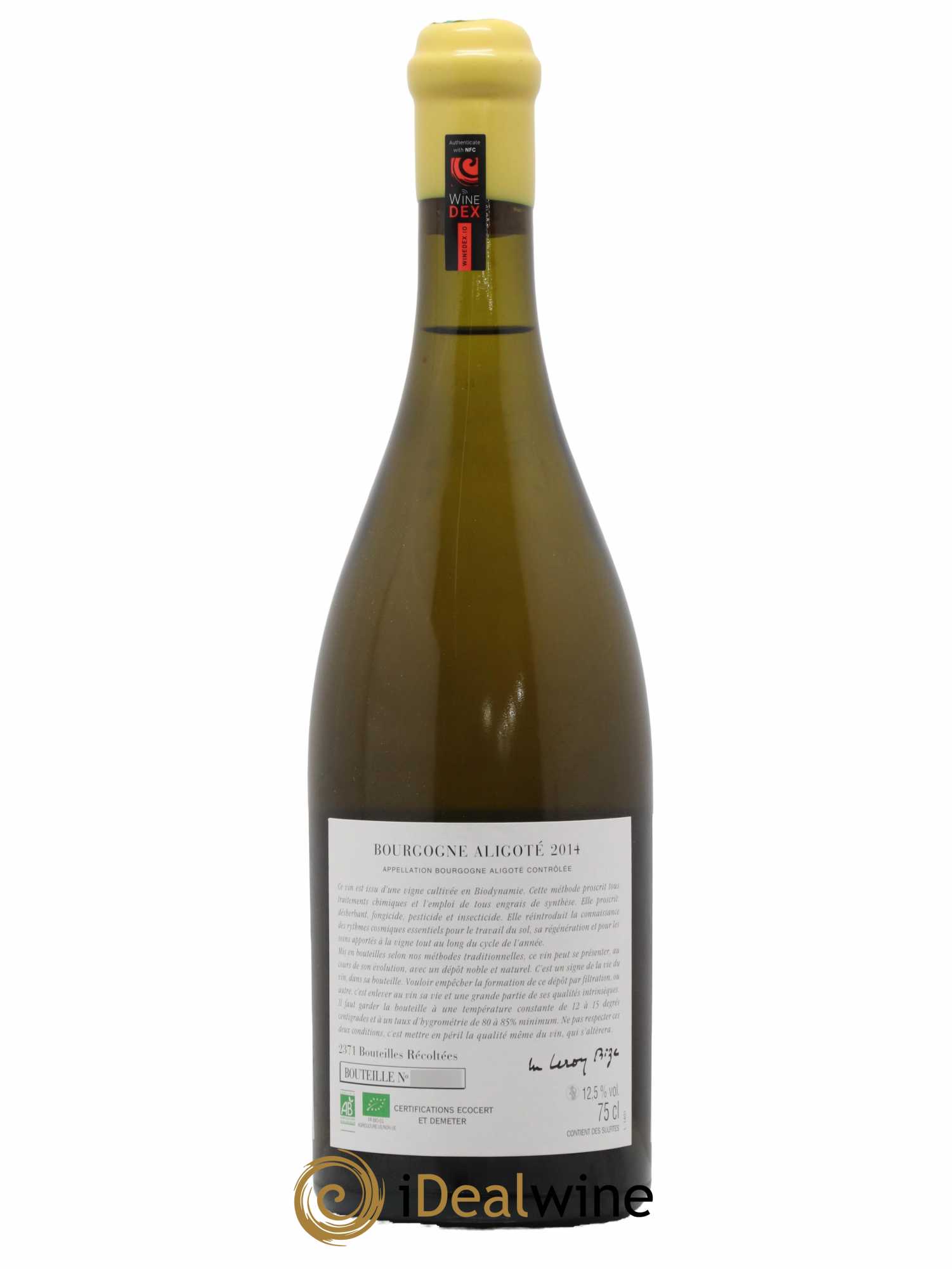 Bourgogne Aligoté Sous Chatelet d'Auvenay (Domaine) 2014 - Lot de 1 bouteille - 1