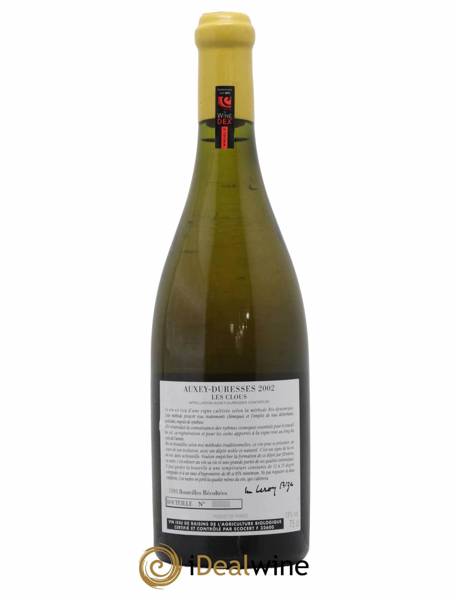 Auxey-Duresses Les Clous d'Auvenay (Domaine) 2002 - Lot de 1 bouteille - 1