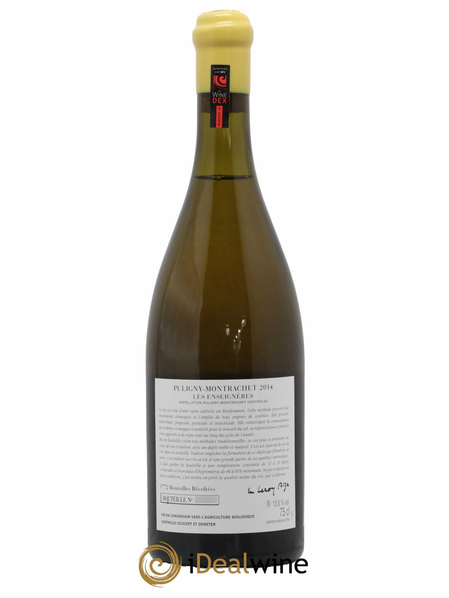 Puligny-Montrachet Les Enseignères d'Auvenay (Domaine) 2014 - Lot de 1 bouteille - 1