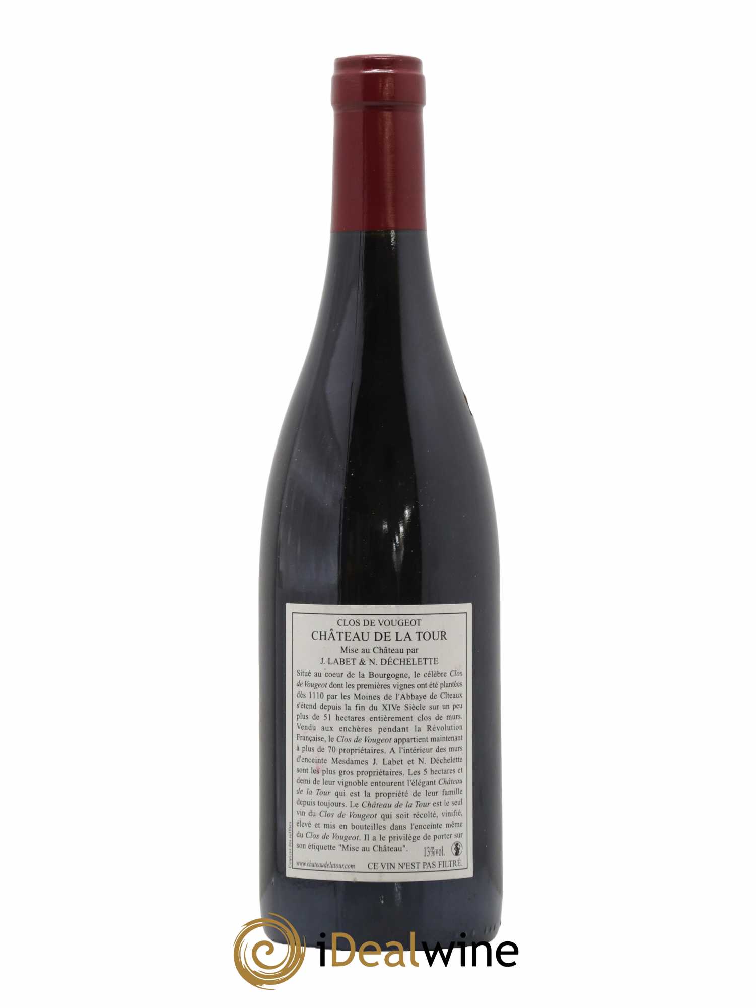 Clos de Vougeot Grand Cru Château de La Tour 2004 - Lot de 1 bouteille - 1