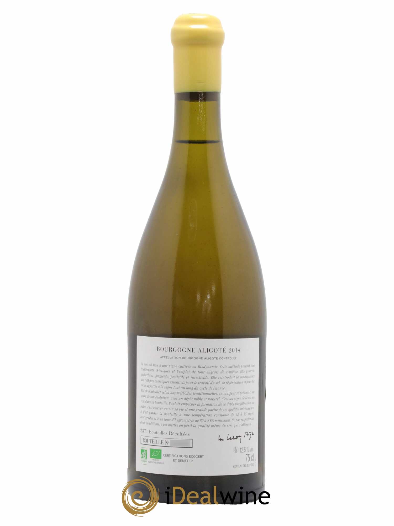 Bourgogne Aligoté Sous Chatelet d'Auvenay (Domaine) 2014 - Lot de 1 bouteille - 1