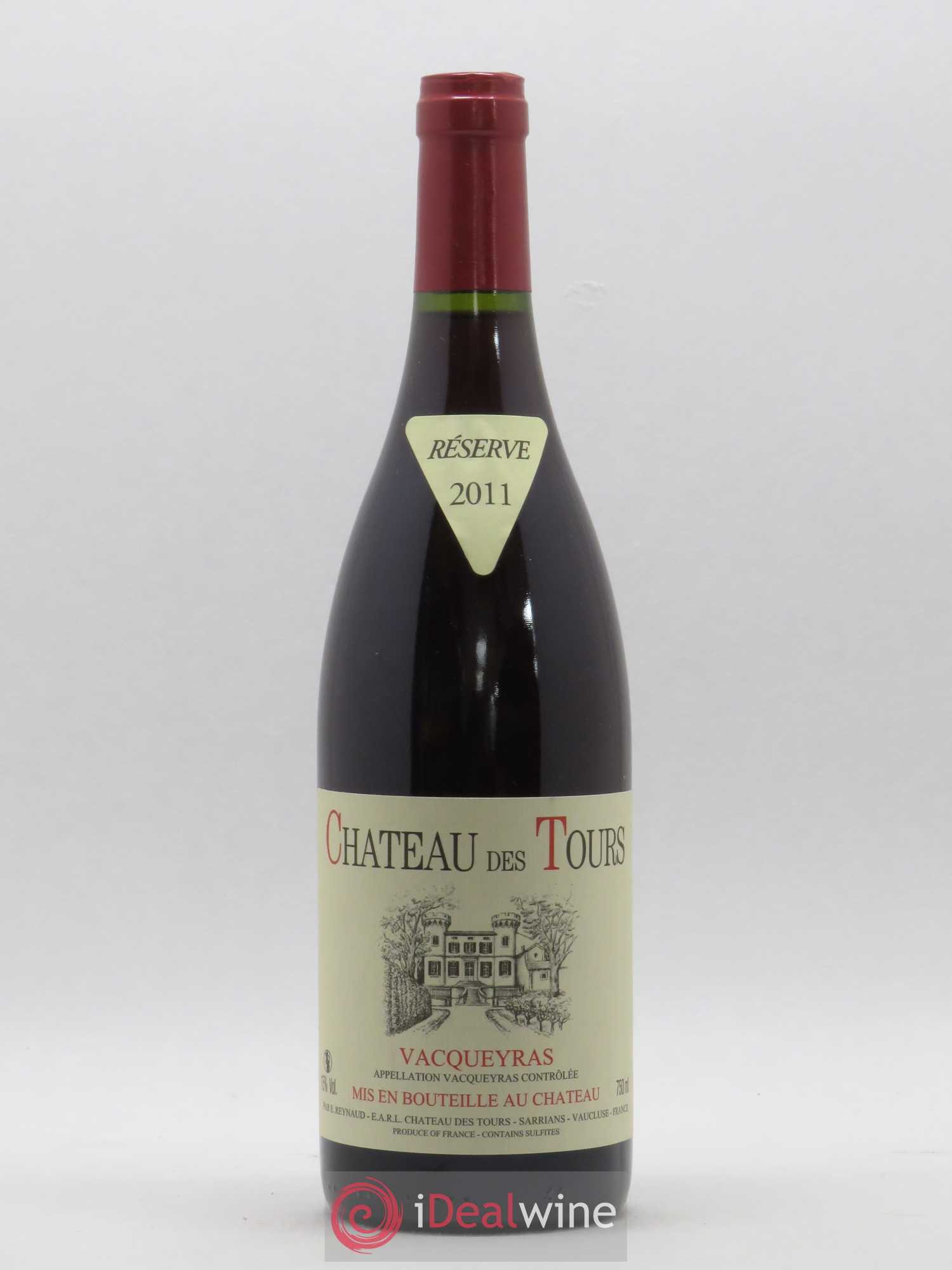 Vacqueyras Château des Tours Emmanuel Reynaud 2011 - Lot de 1 bouteille - 0