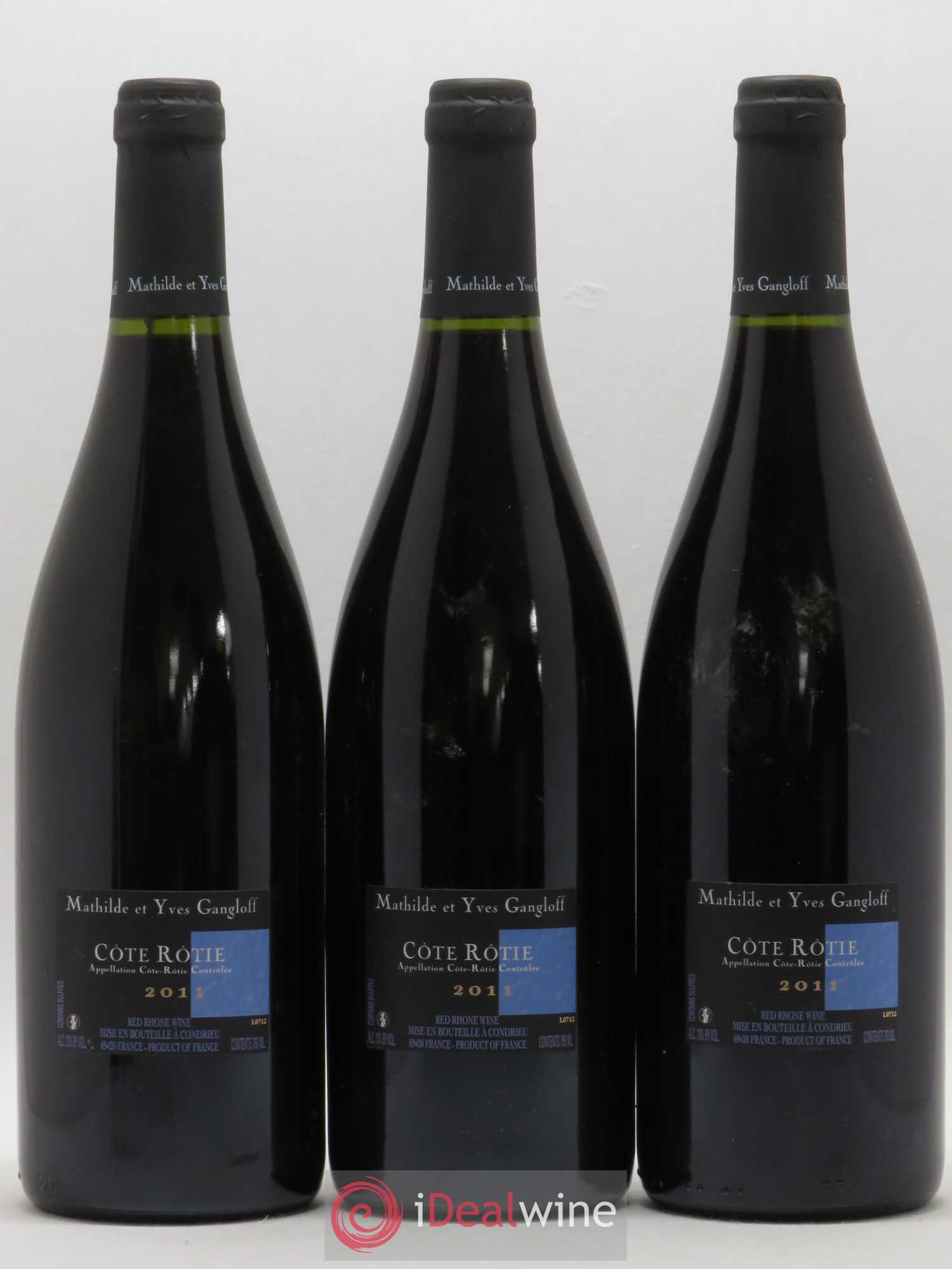 Côte-Rôtie La Barbarine Gangloff (Domaine) 2011 - Lot de 3 bouteilles - 1