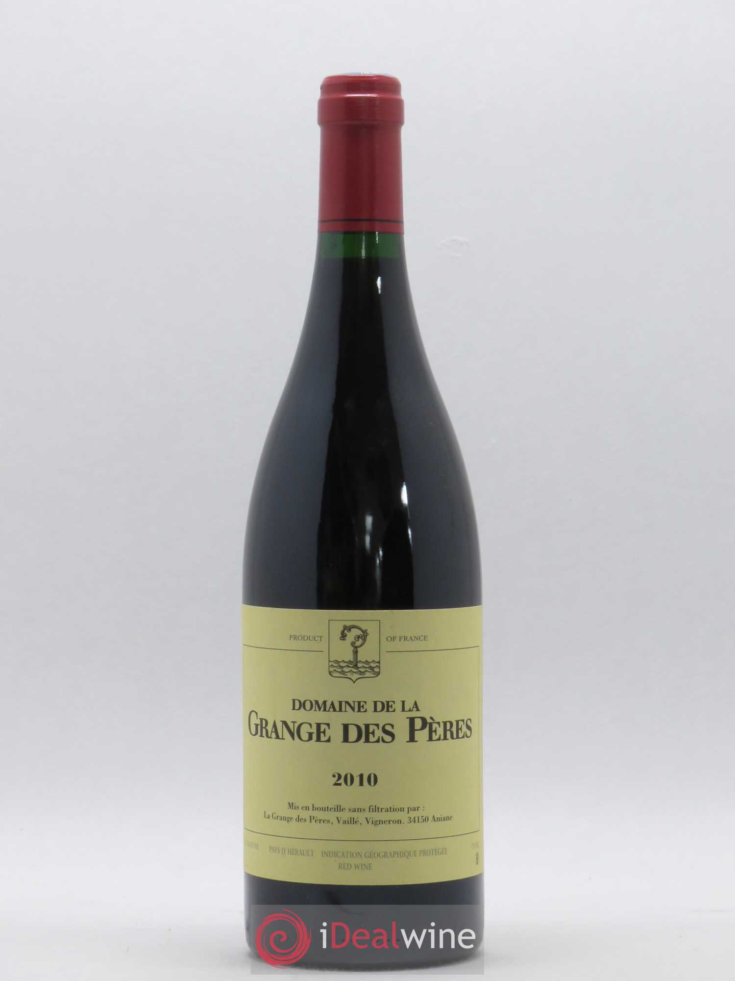 Pays d'Hérault Grange des Pères Laurent Vaillé 2010 - Lot de 1 bouteille - 0