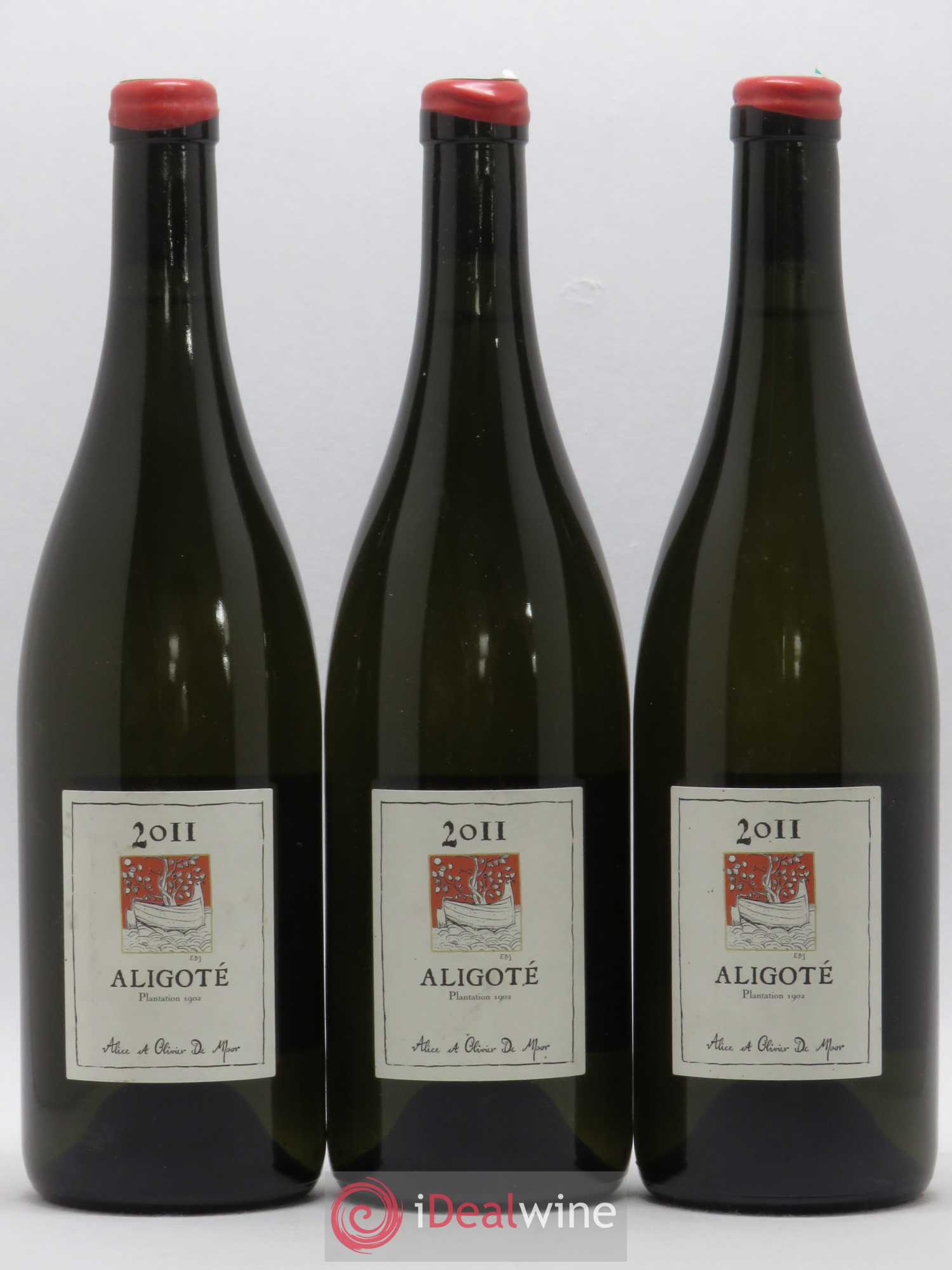 Bourgogne Aligoté Plantation 1902 Alice et Olivier De Moor 2011 - Lot de 3 bouteilles - 0