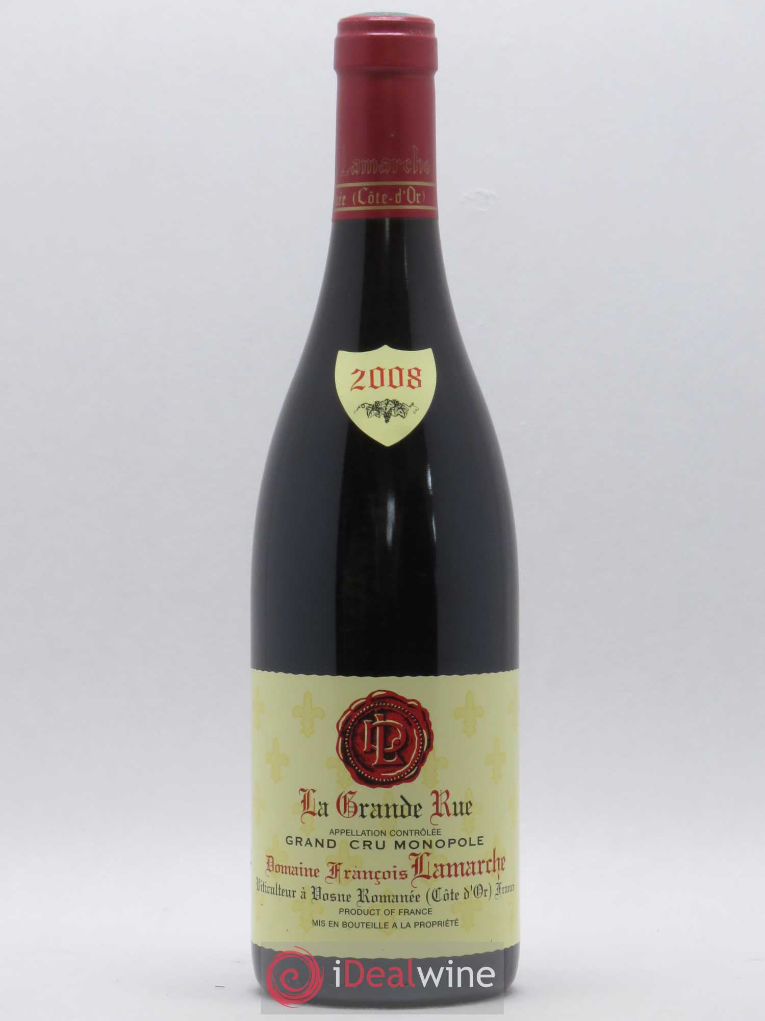 La Grande Rue Grand Cru Lamarche (Domaine) 2008 - Lot de 1 bouteille - 0