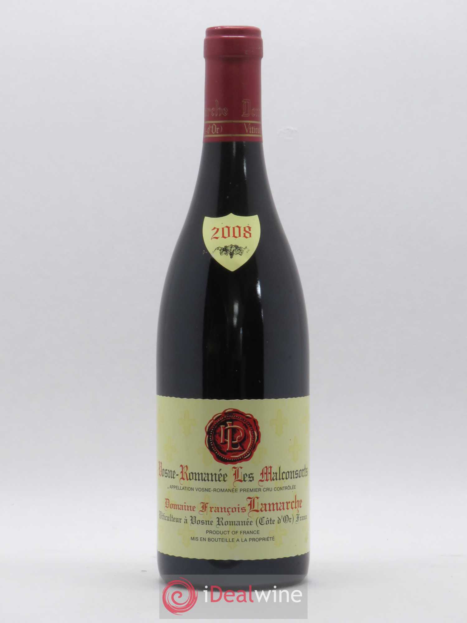 Vosne-Romanée 1er Cru Les Malconsorts Lamarche (Domaine) 2008 - Lot de 1 bouteille - 0