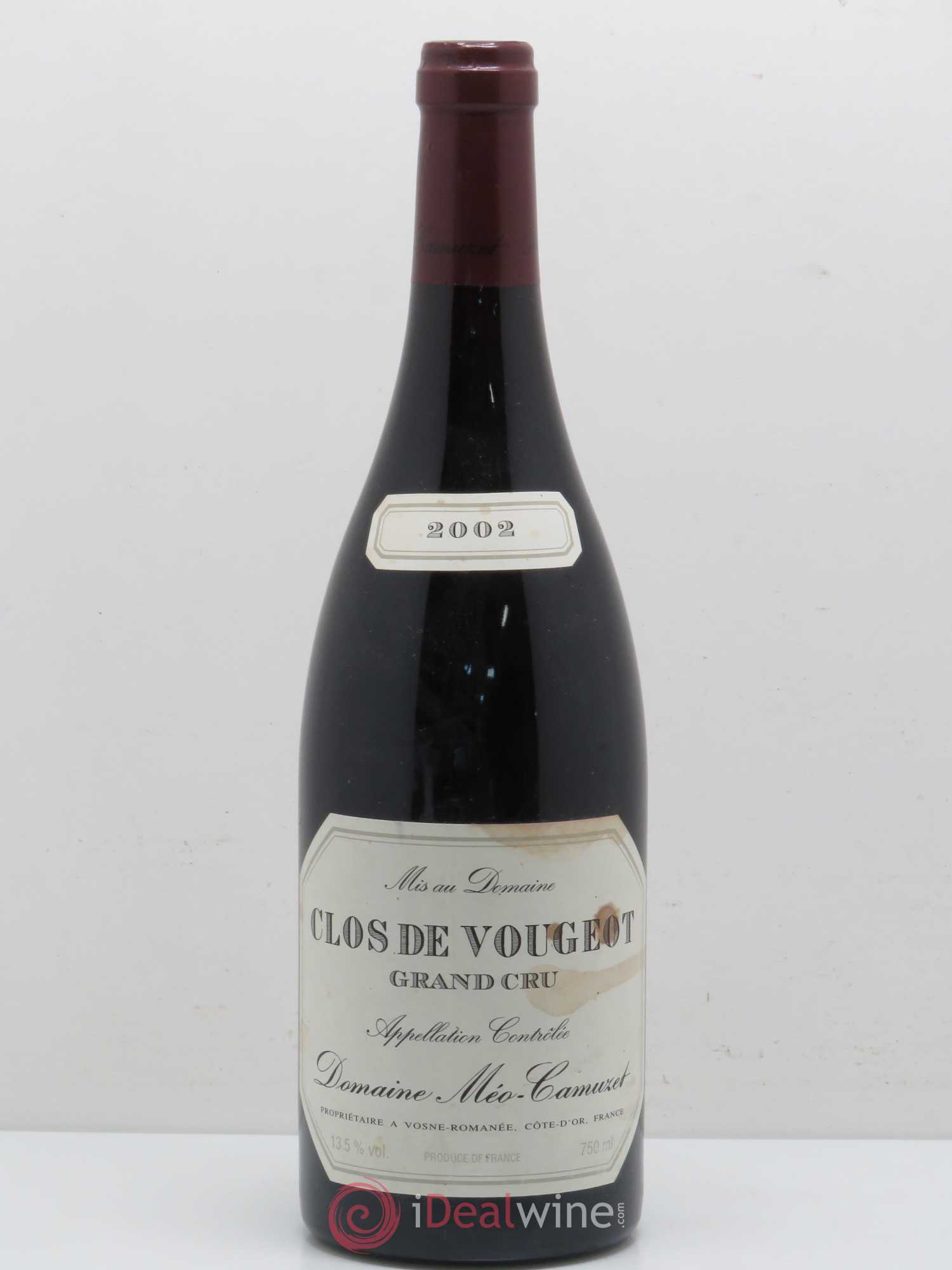 Clos de Vougeot Grand Cru Méo-Camuzet (Domaine) 2002 - Lot de 1 bouteille - 0