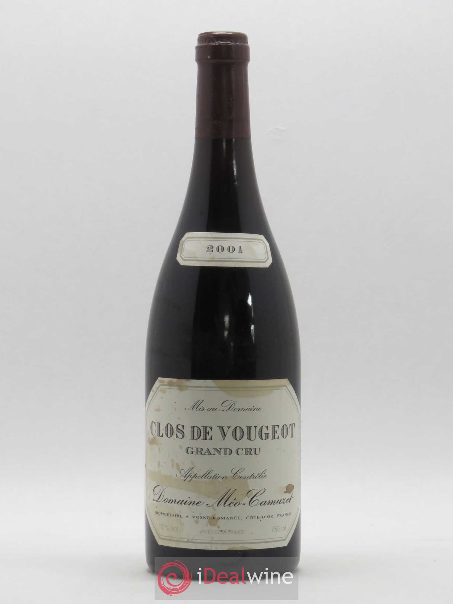 Clos de Vougeot Grand Cru Méo-Camuzet (Domaine) 2001 - Lot de 1 bouteille - 0