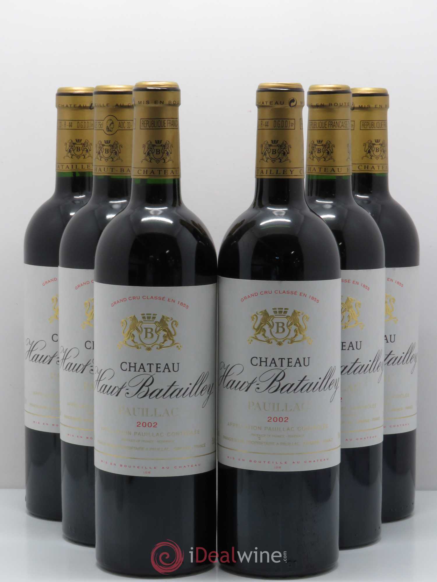 Château Haut Batailley 5ème Grand Cru Classé 2002 - Lot de 6 bouteilles - 0