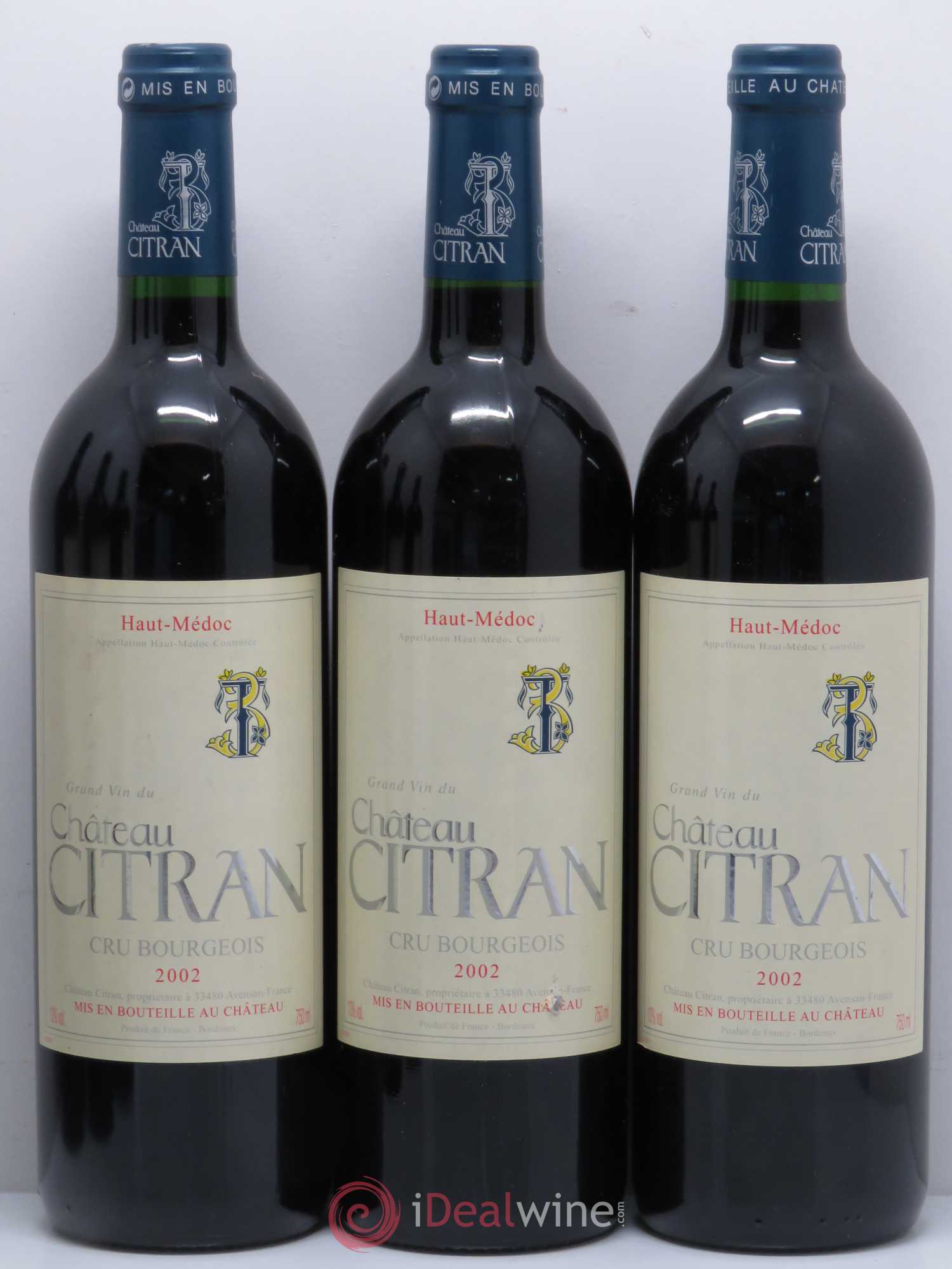 Château Citran Cru Bourgeois 2002 - Lot de 6 bouteilles - 1