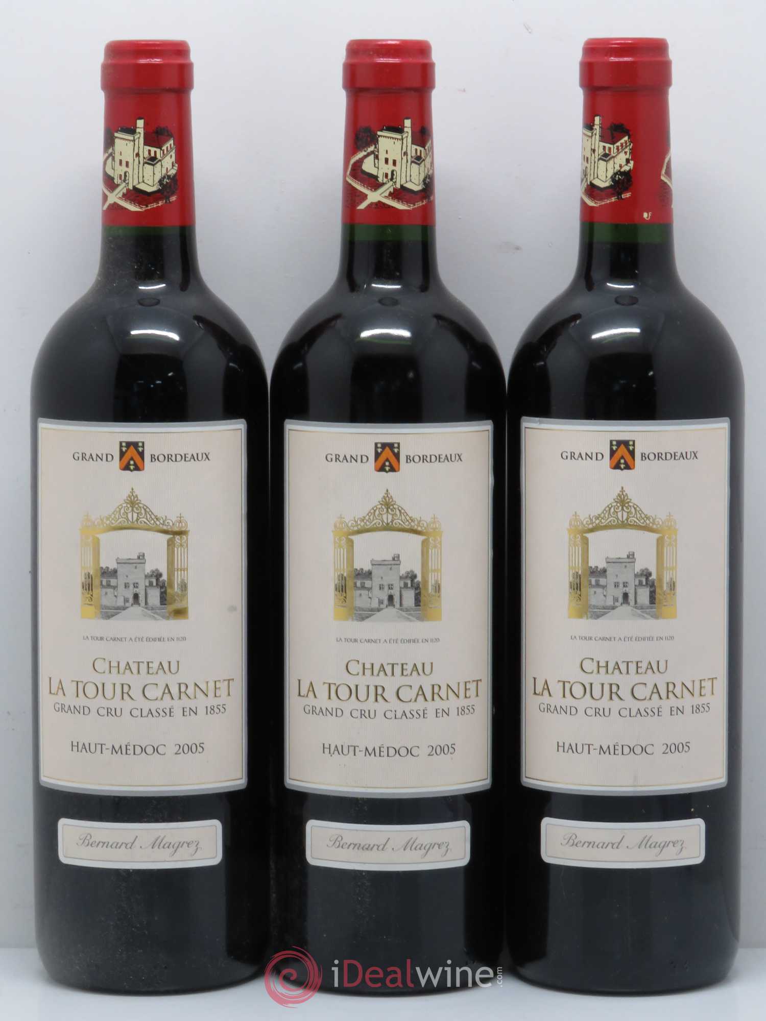Château la Tour Carnet 4ème Grand Cru Classé 2005 - Lot de 6 bouteilles - 2