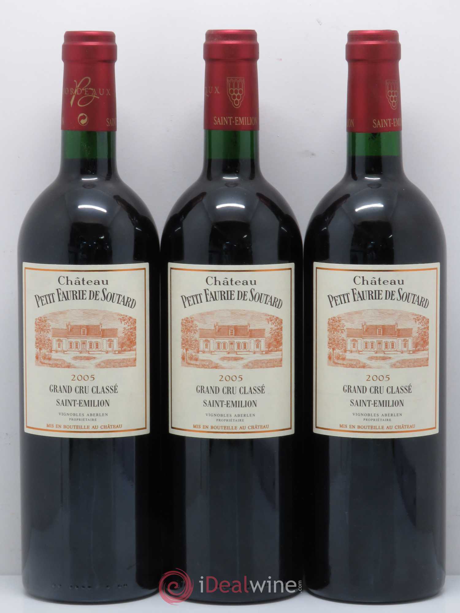 Château Petit Faurie de Soutard Grand Cru Classé 2005 - Lot de 3 bouteilles - 0