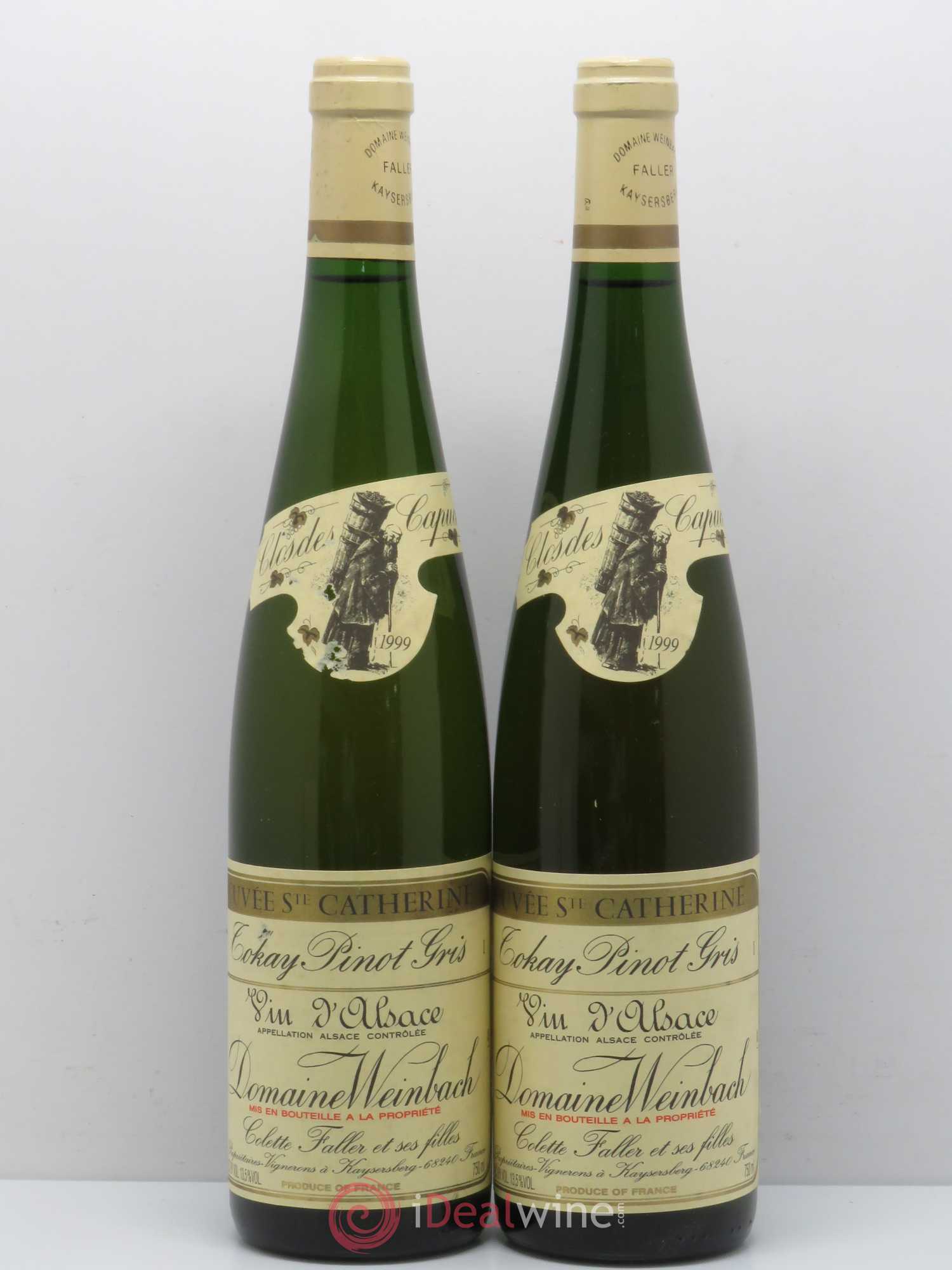 Alsace Pinot Gris Cuvée Sainte Catherine Weinbach (Domaine) 1999 - Lot de 2 bouteilles - 0
