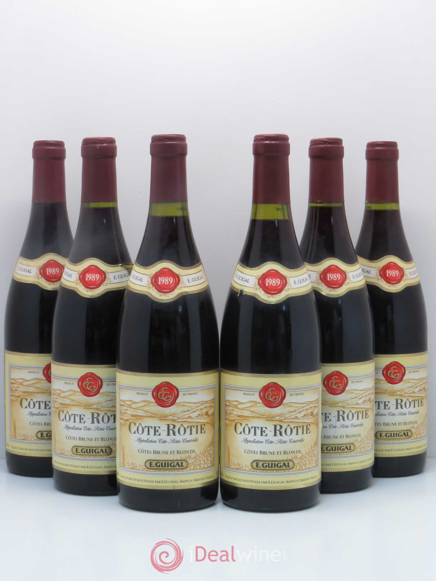 Côte-Rôtie Côtes Brune et Blonde Guigal 1989 - Lotto di 6 bottiglie - 0