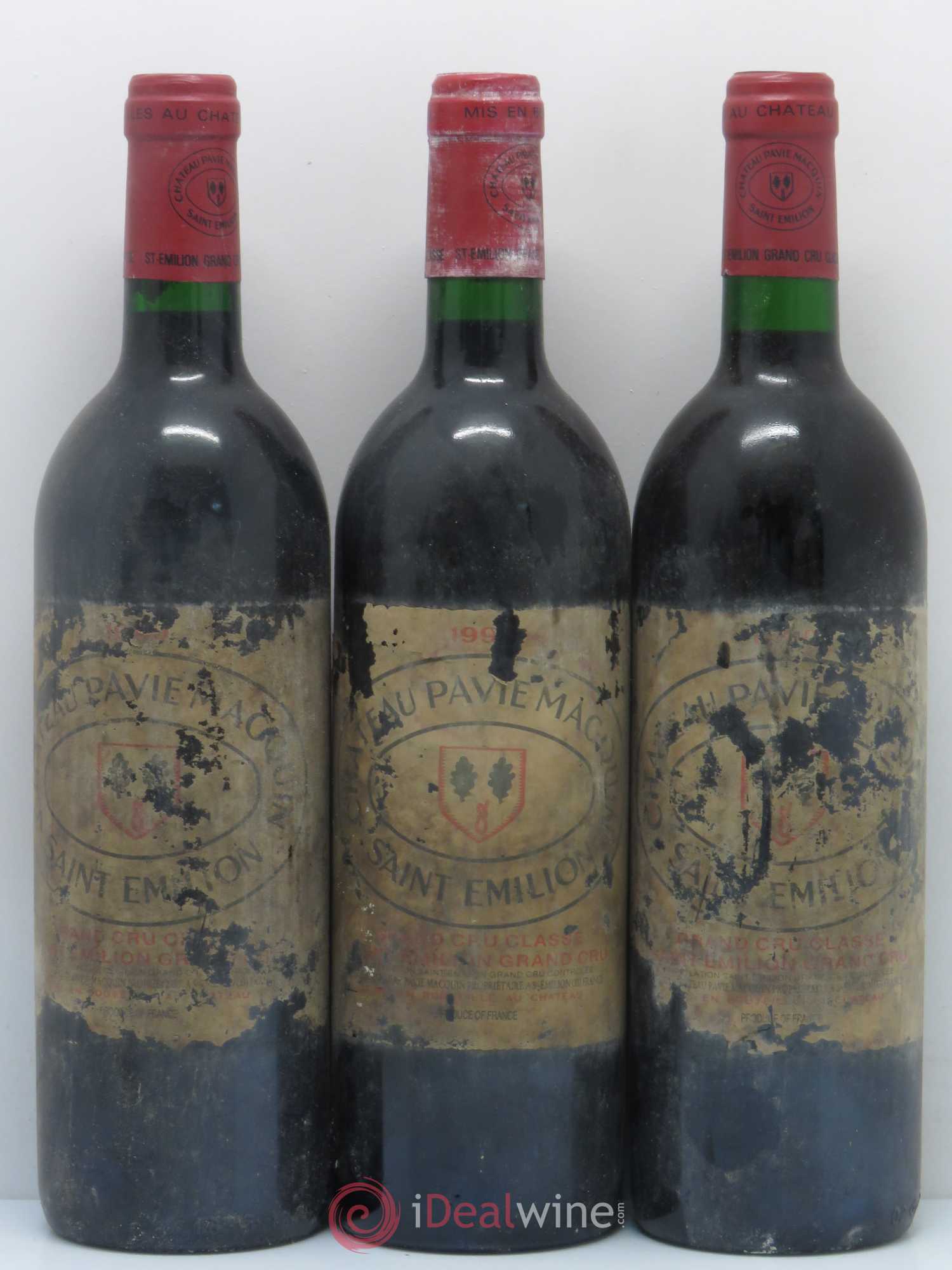 Château Pavie Macquin 1er Grand Cru Classé B 1990 - Lot de 5 bouteilles - 1