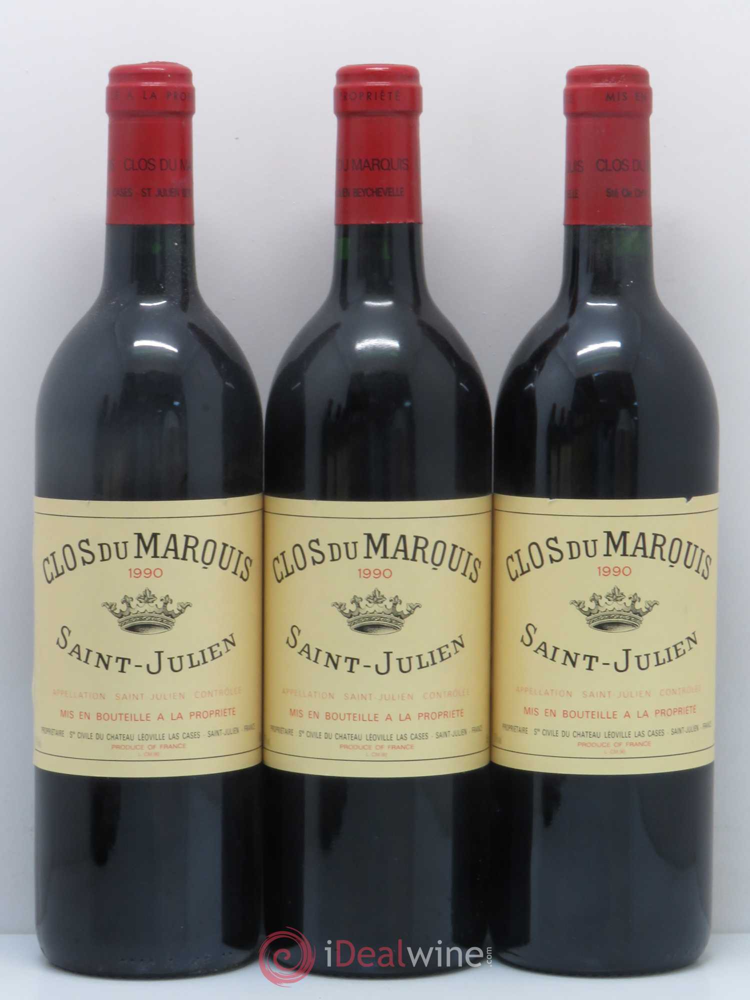 Clos du Marquis 1990 - Lot de 6 bouteilles - 1