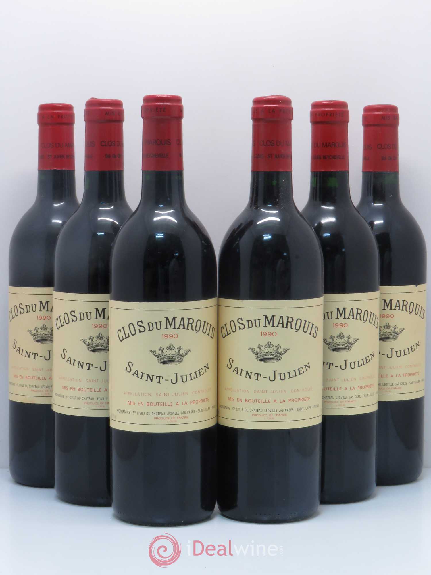 Clos du Marquis 1990 - Lot de 6 bouteilles - 0