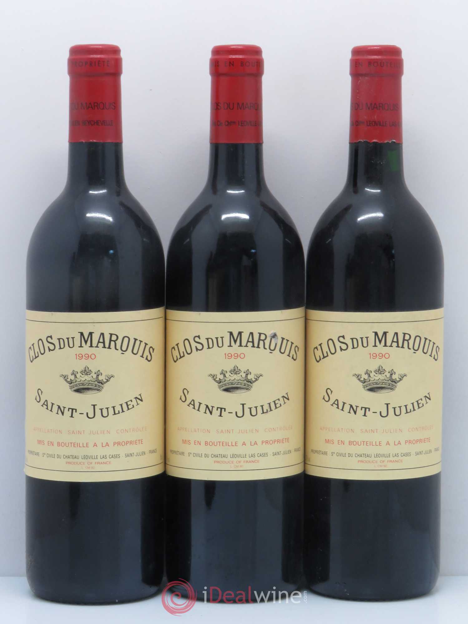 Clos du Marquis 1990 - Lot de 5 bouteilles - 1
