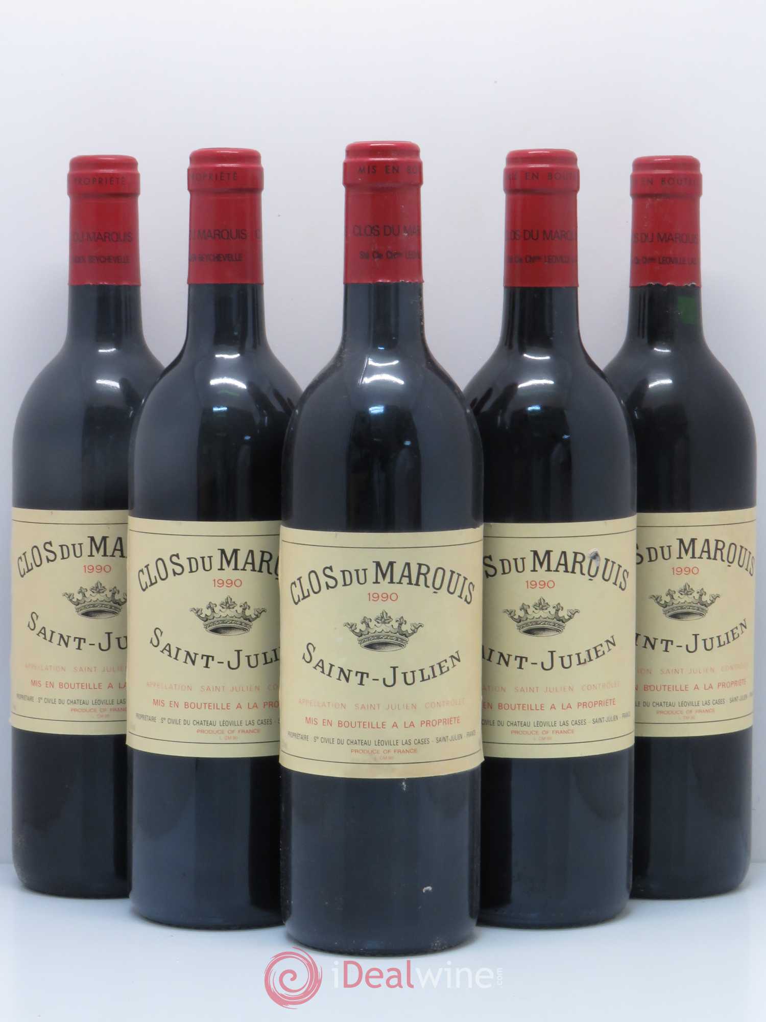 Clos du Marquis 1990 - Lot de 5 bouteilles - 0