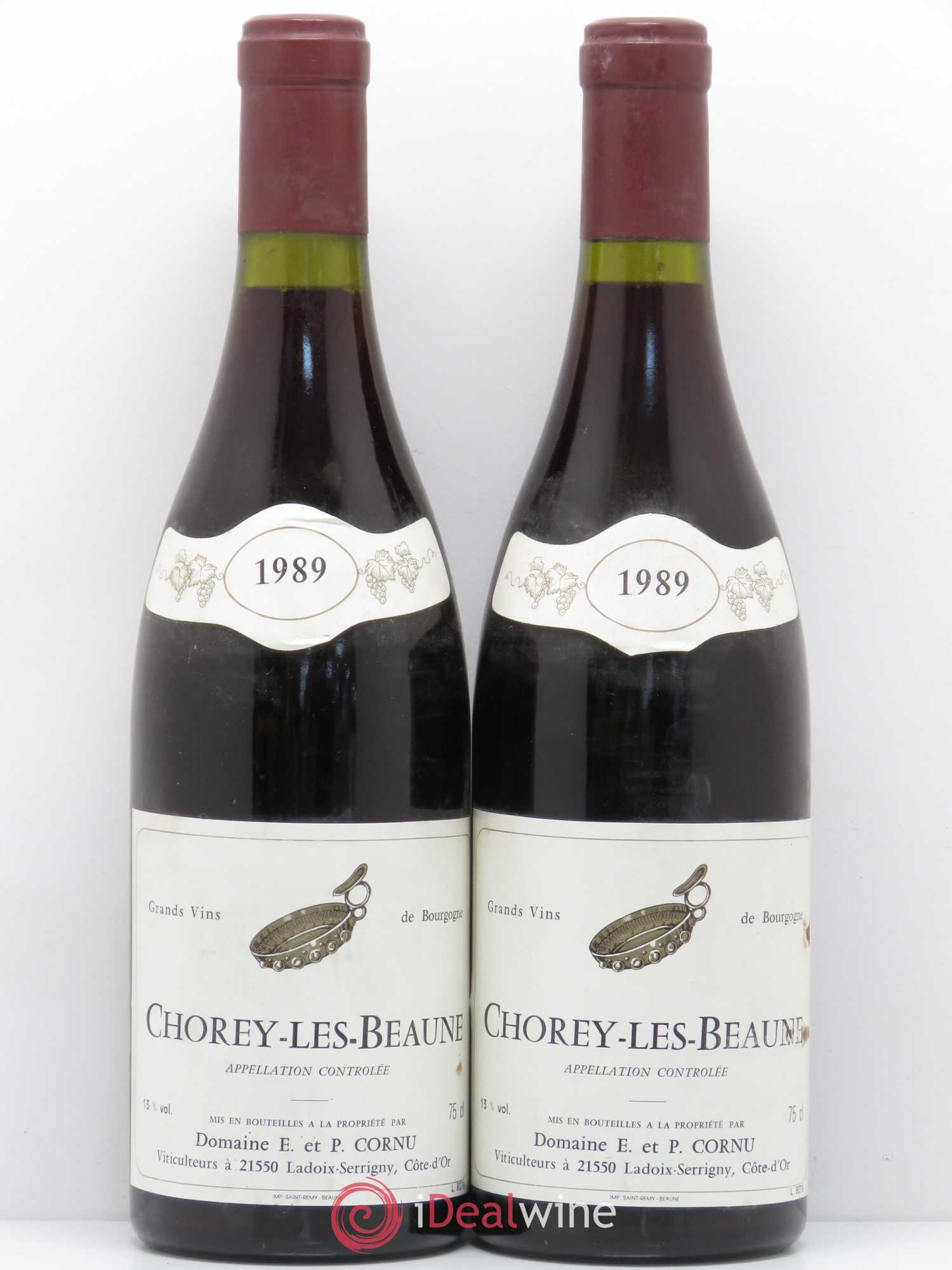 Chorey-lès-Beaune Edmond Cornu et Fils 1989 - Posten von 2 Flaschen - 0
