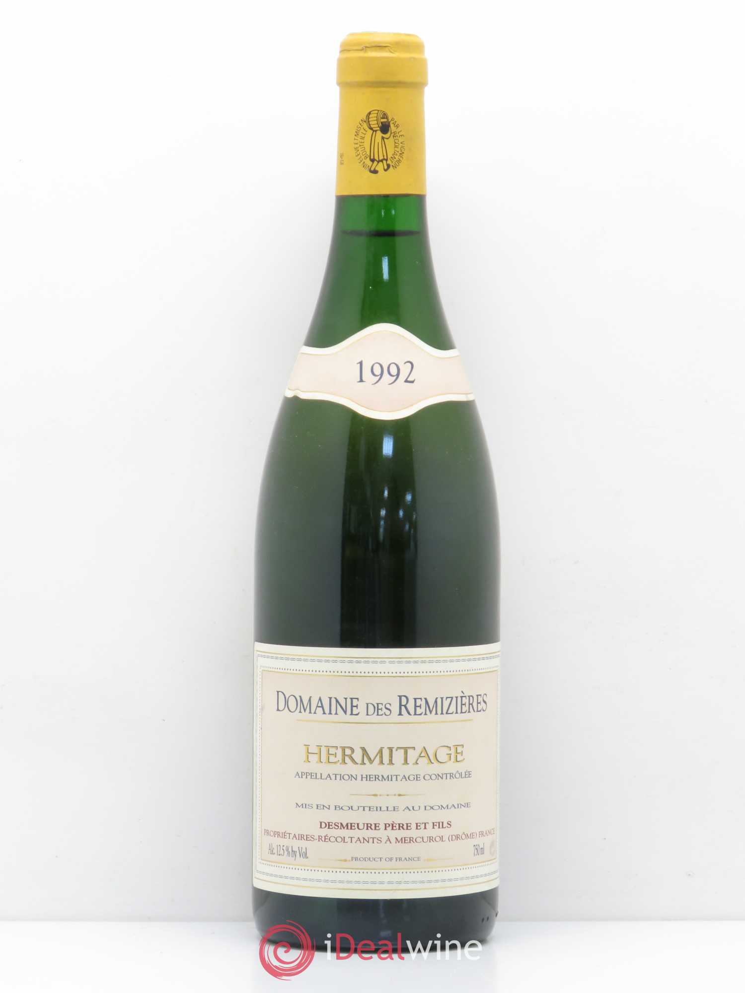 Hermitage Domaine des Remizières 1992 - Lot de 1 bouteille - 0