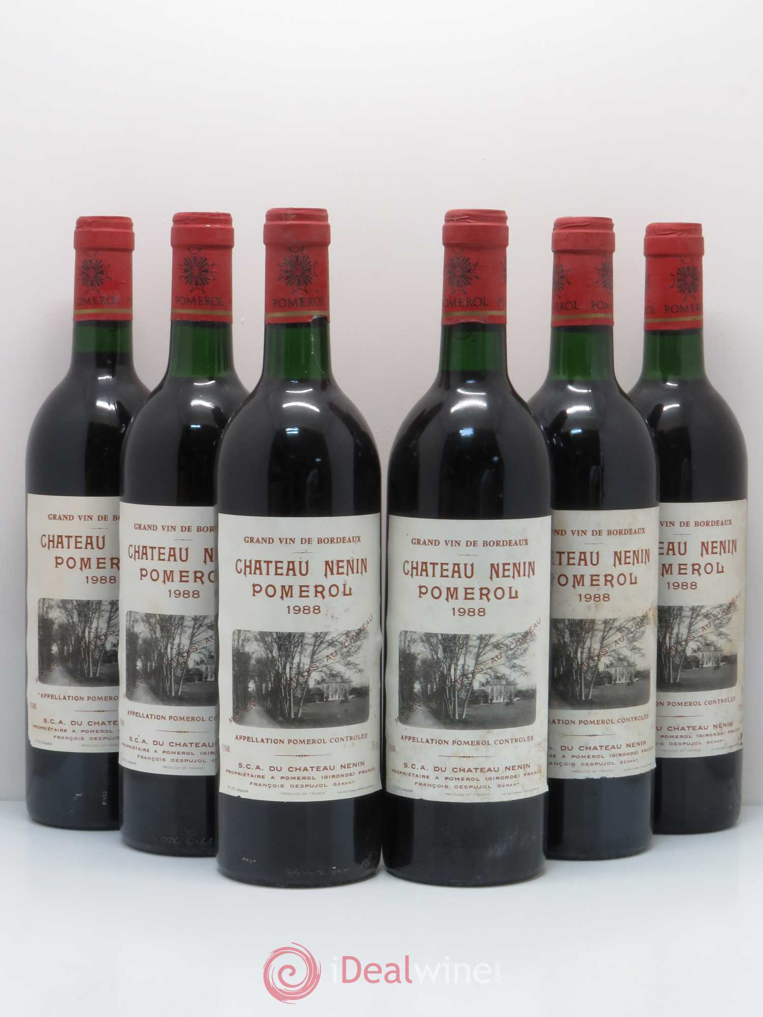 Château Nenin 1988 - Lot de 6 bouteilles - 0