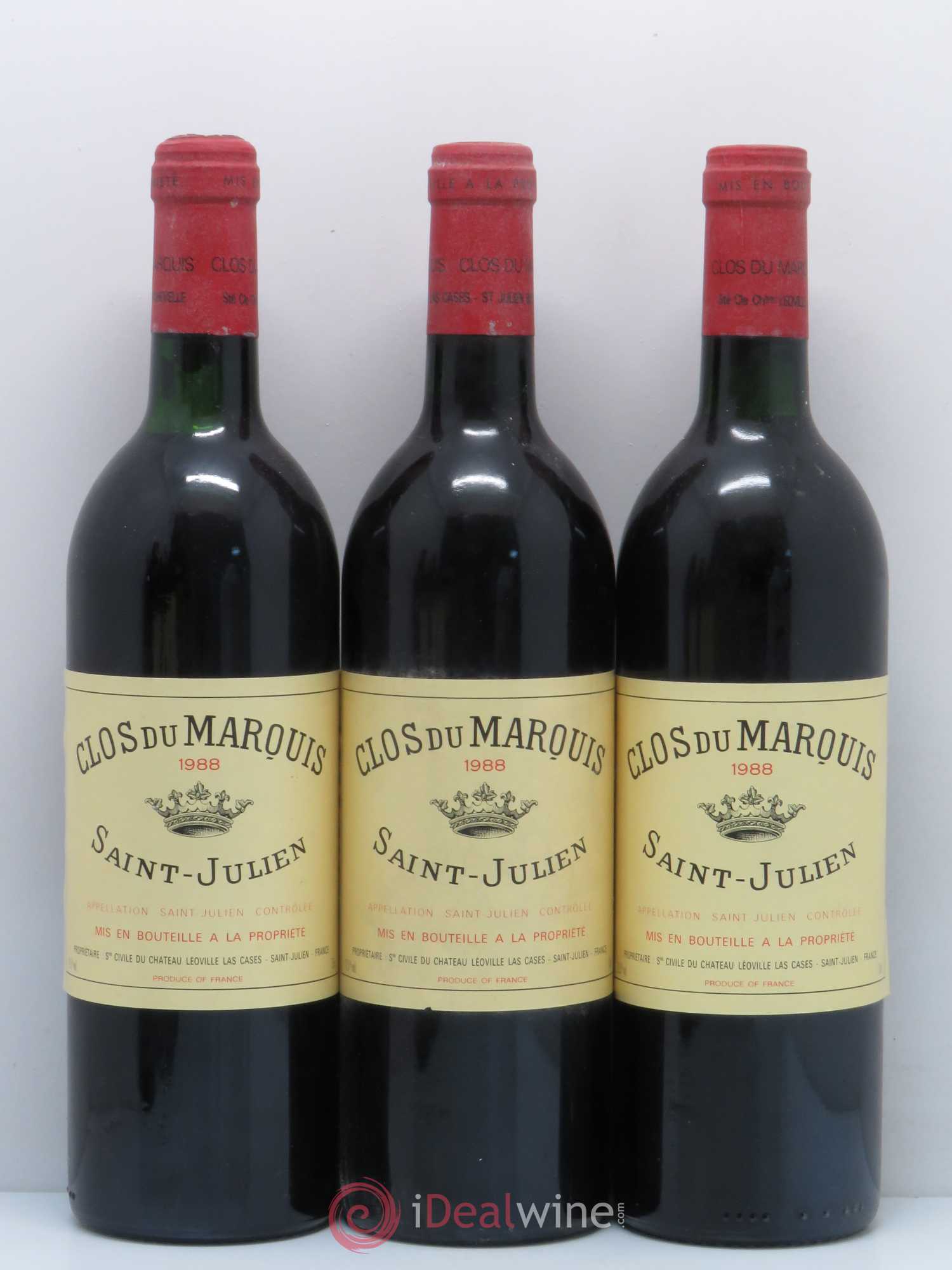 Clos du Marquis 1988 - Lot de 6 bouteilles - 1