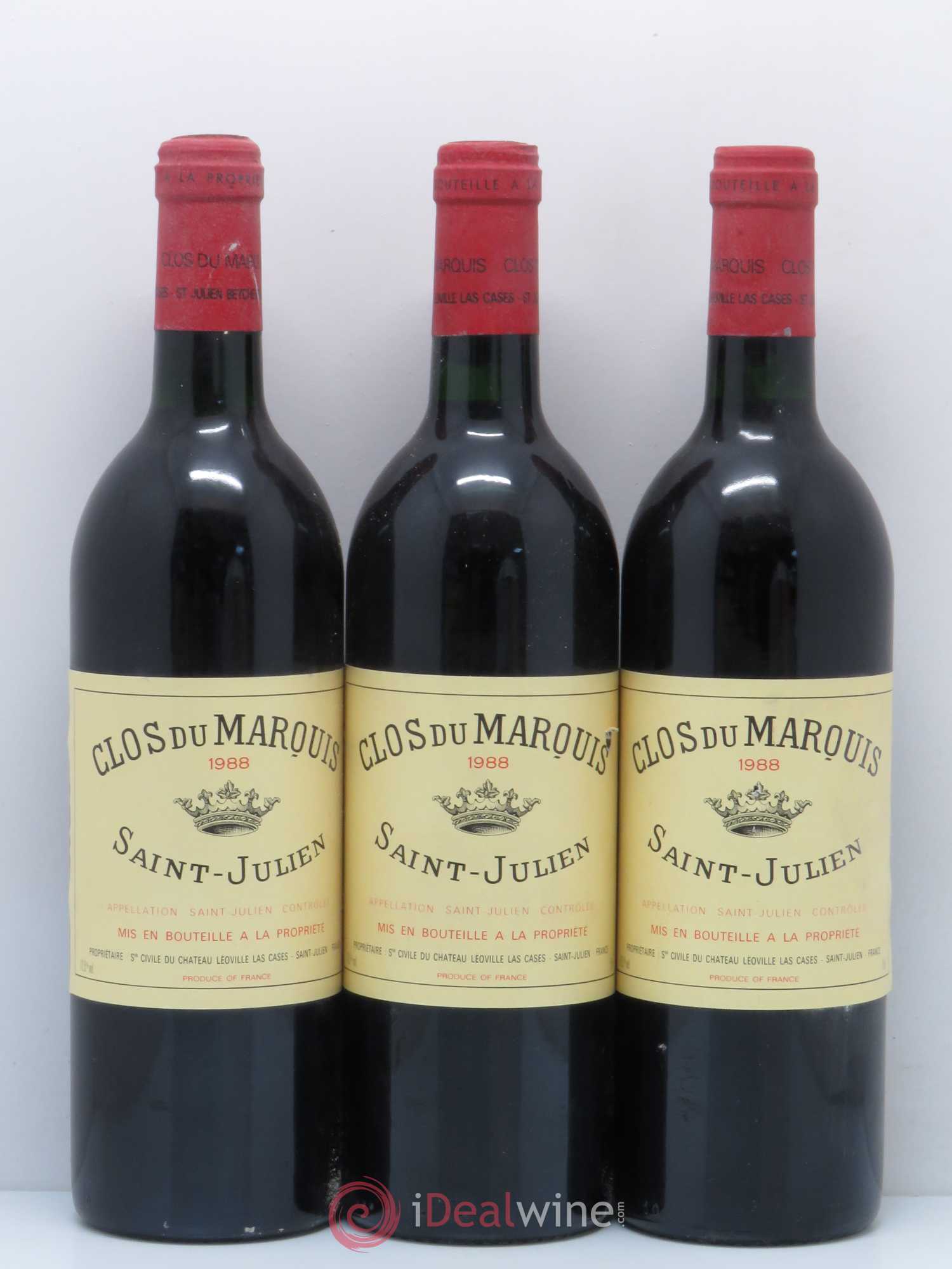 Clos du Marquis 1988 - Lot de 6 bouteilles - 2