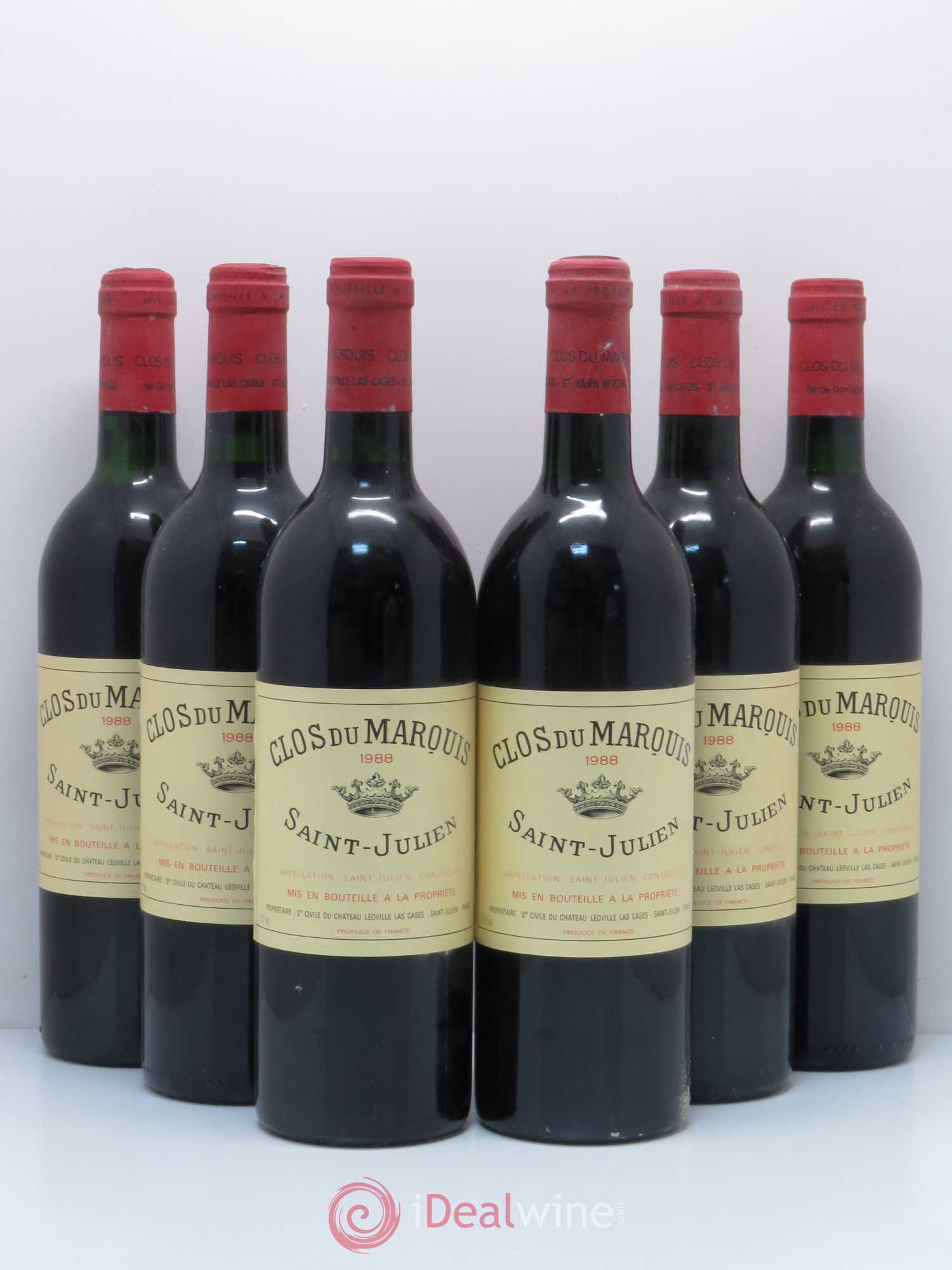 Clos du Marquis 1988 - Lot de 6 bouteilles - 0