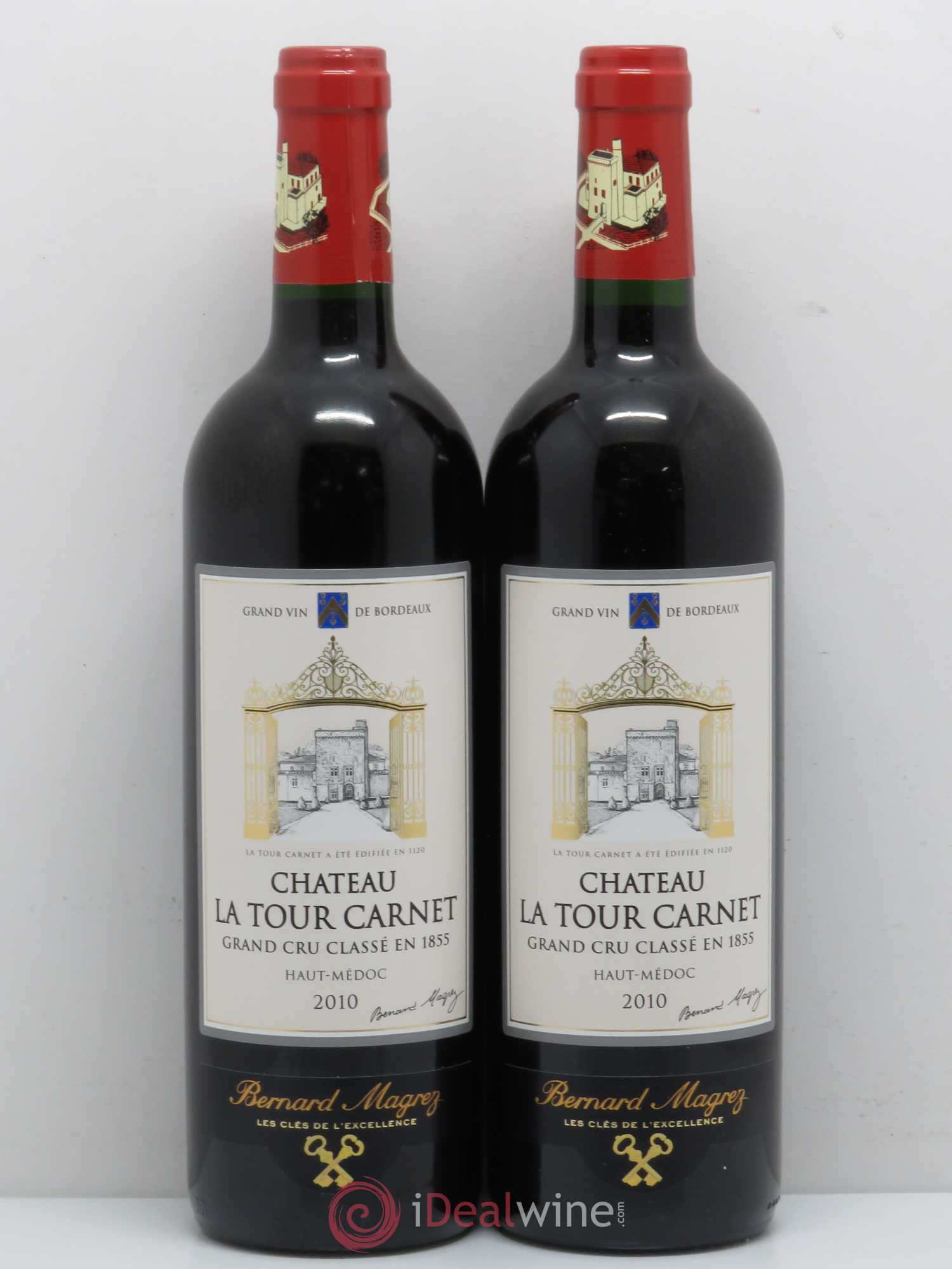 Château la Tour Carnet 4ème Grand Cru Classé (sans prix de réserve) 2010 - Lot de 2 bouteilles - 0