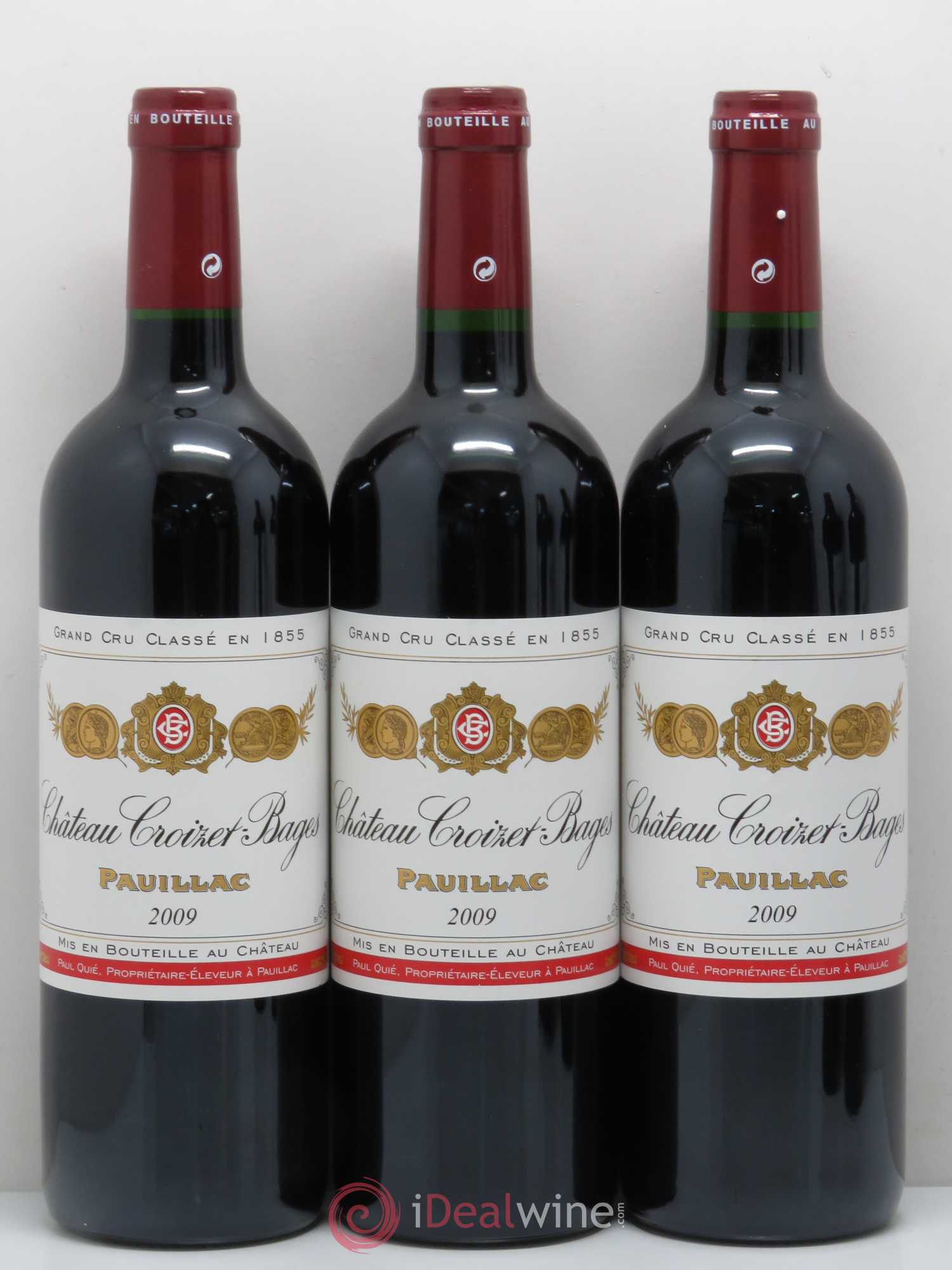 Château Croizet Bages 5ème Grand Cru Classé (sans prix de réserve) 2009 - Lot de 5 bouteilles - 1