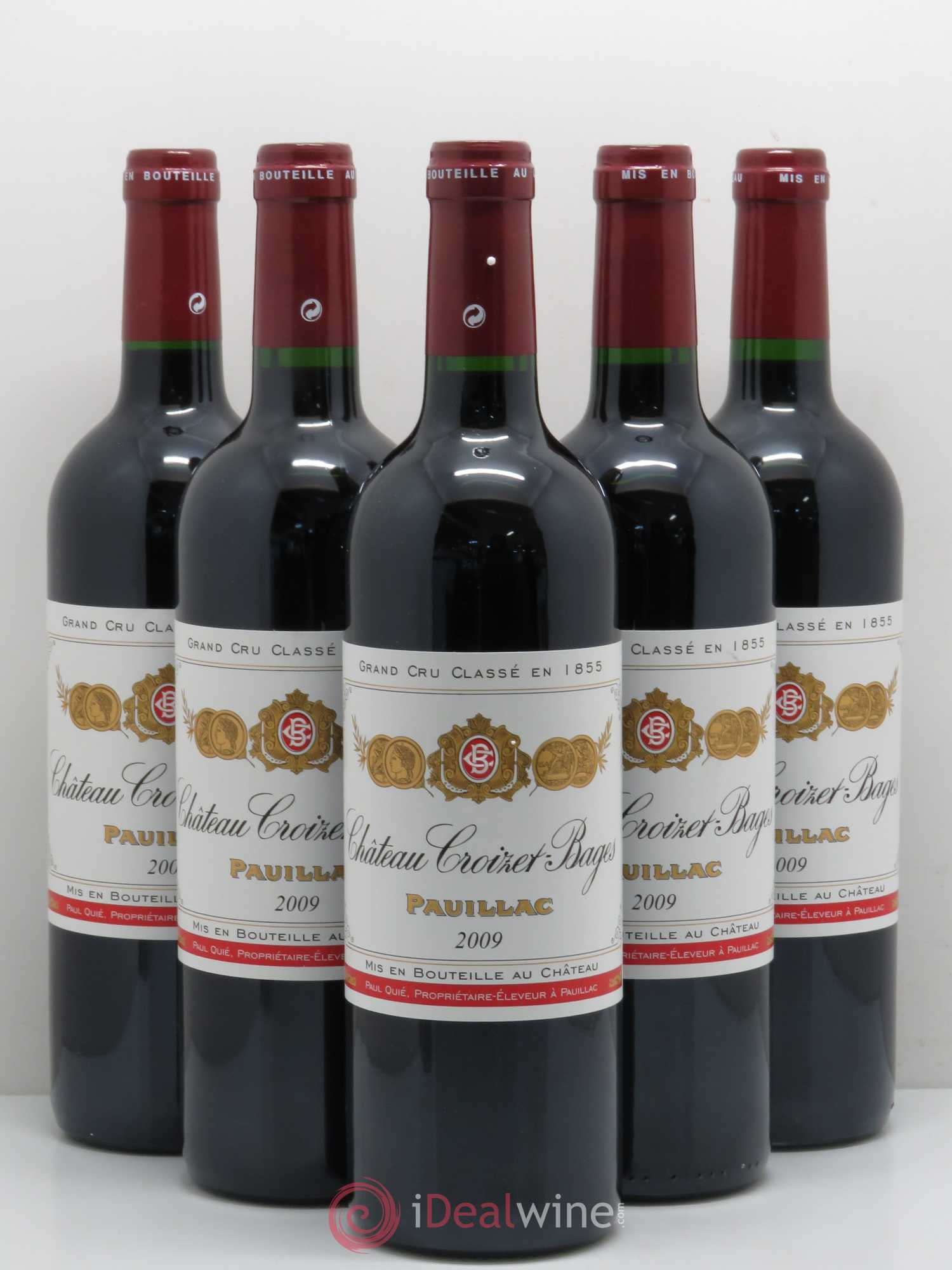 Château Croizet Bages 5ème Grand Cru Classé (sans prix de réserve) 2009 - Lot de 5 bouteilles - 0