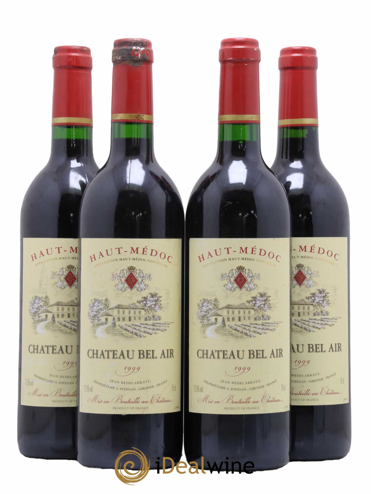 Château Bel Air 1999 - Lot de 4 bouteilles - 0