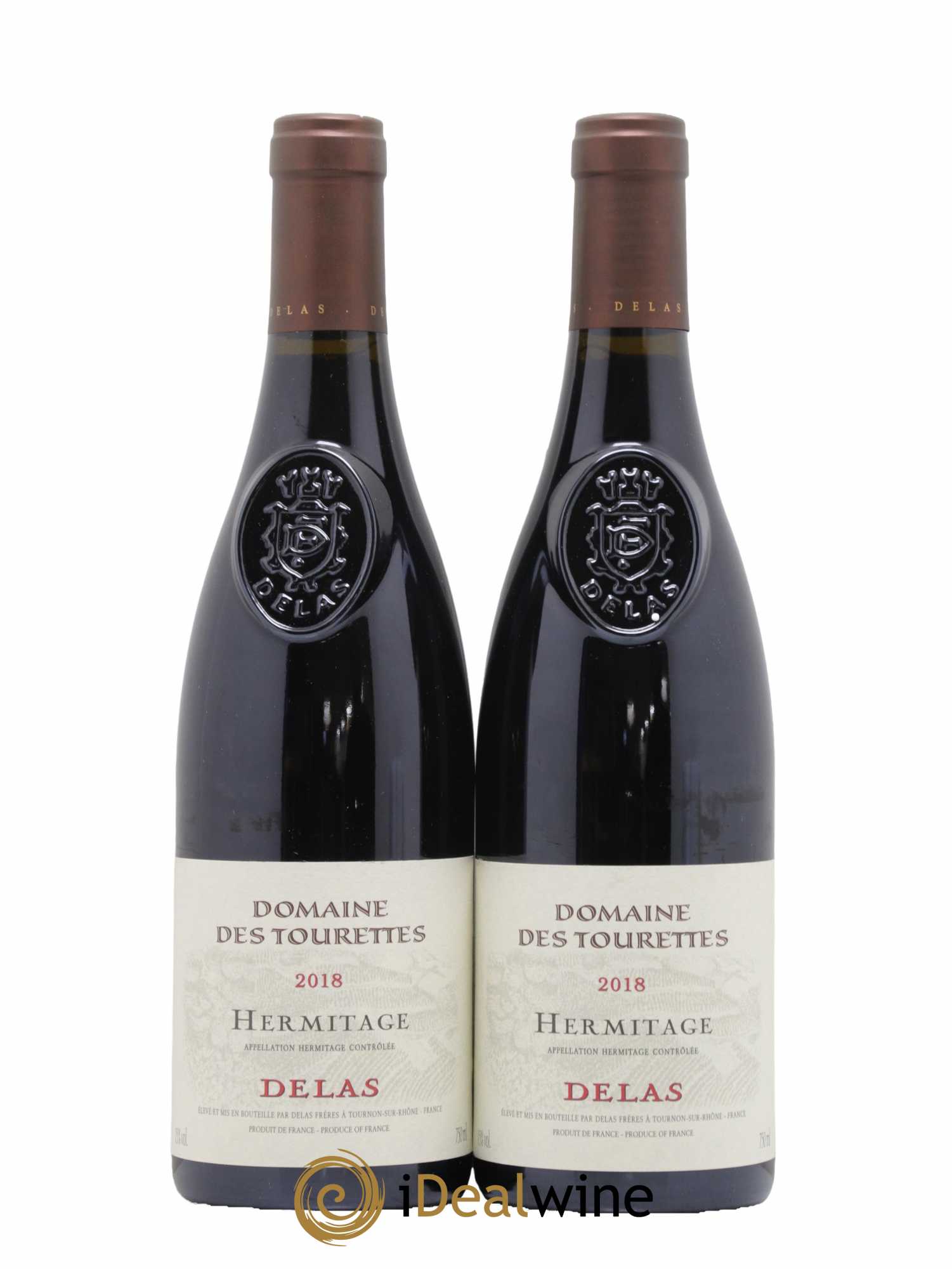Hermitage Domaine des Tourettes Delas Frères 2018 - Lot de 2 bouteilles - 0