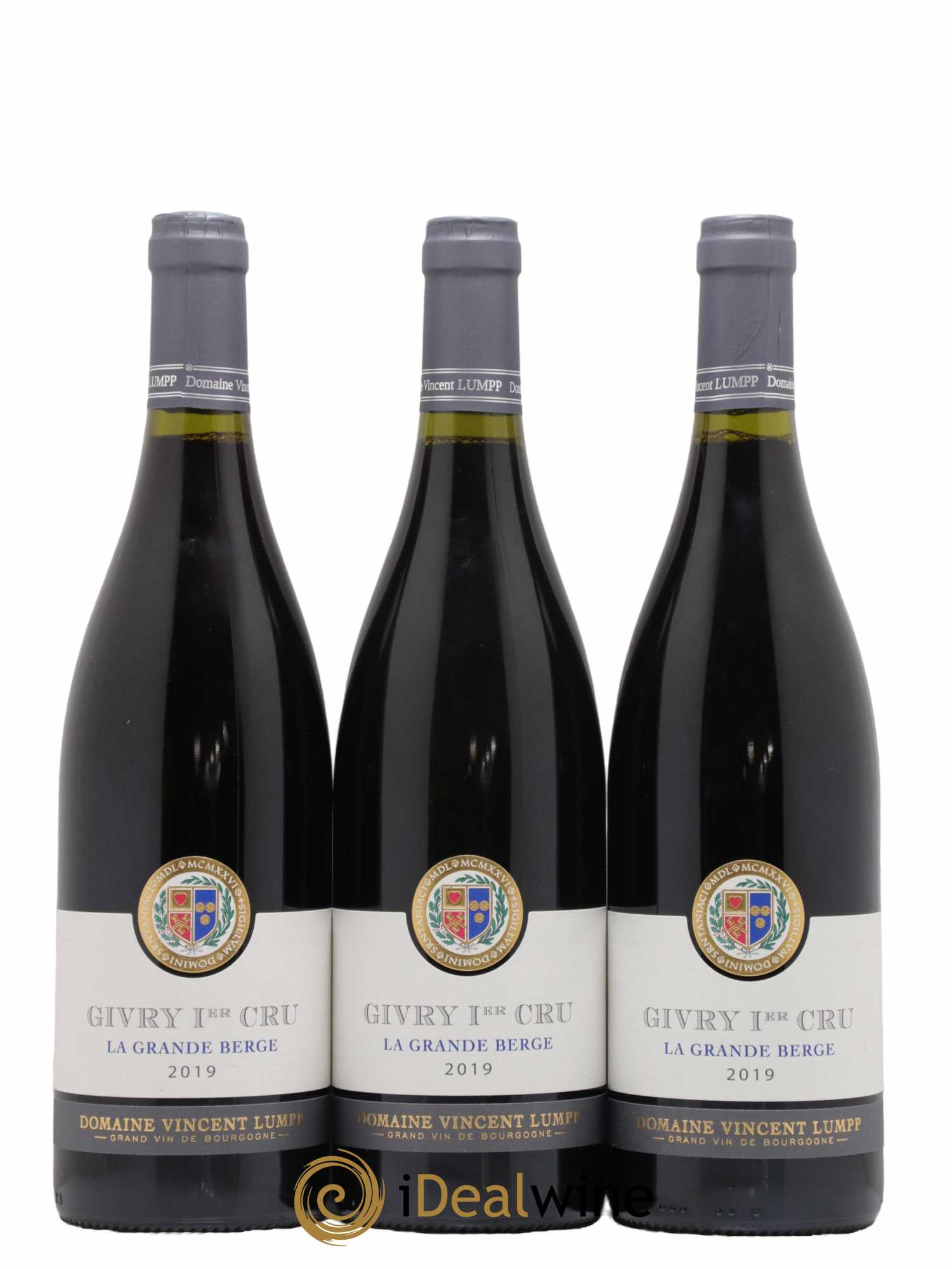 Givry 1er Cru La Grande Berge Domaine Vincent Lumpp 2019 - Lot de 3 bouteilles - 0