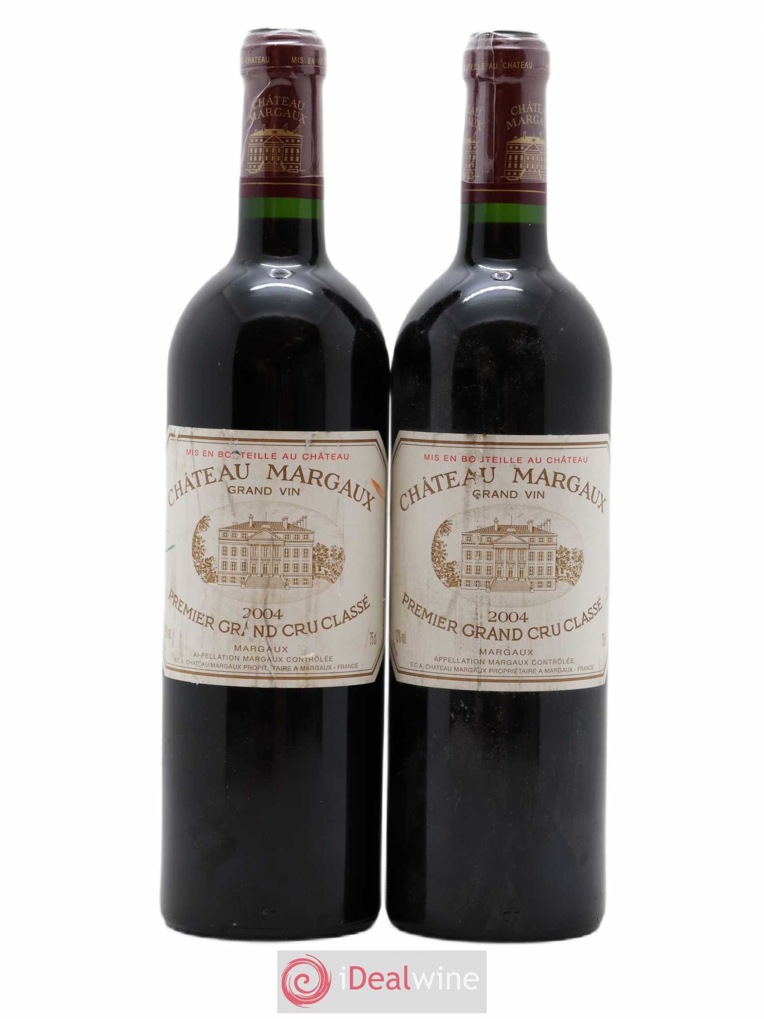 Château Margaux 1er Grand Cru Classé 2004 - Lot de 2 bouteilles - 0
