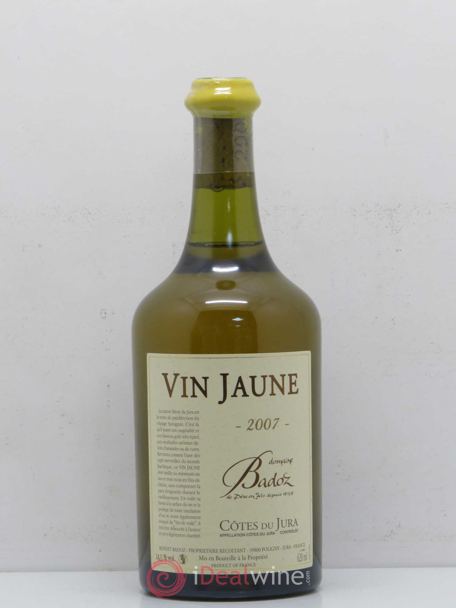 Arbois Vin Jaune Domaine Badoz (sans prix de réserve) 2007 - Posten von 1 Flasche - 0