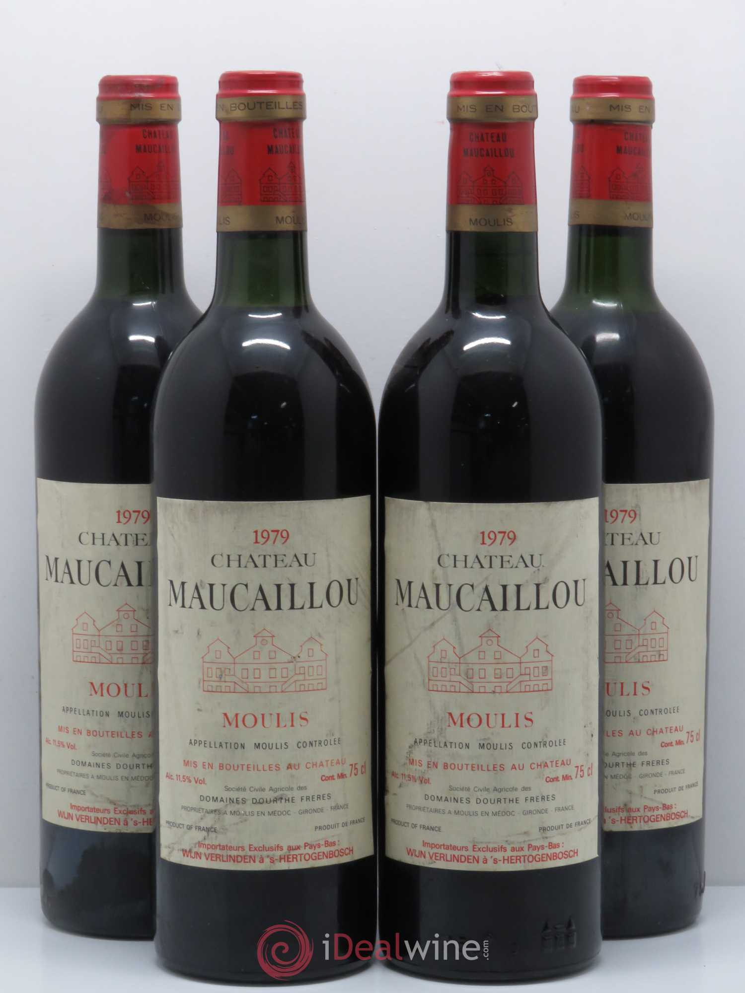 Château Maucaillou 1979 - Lot de 4 bouteilles - 0