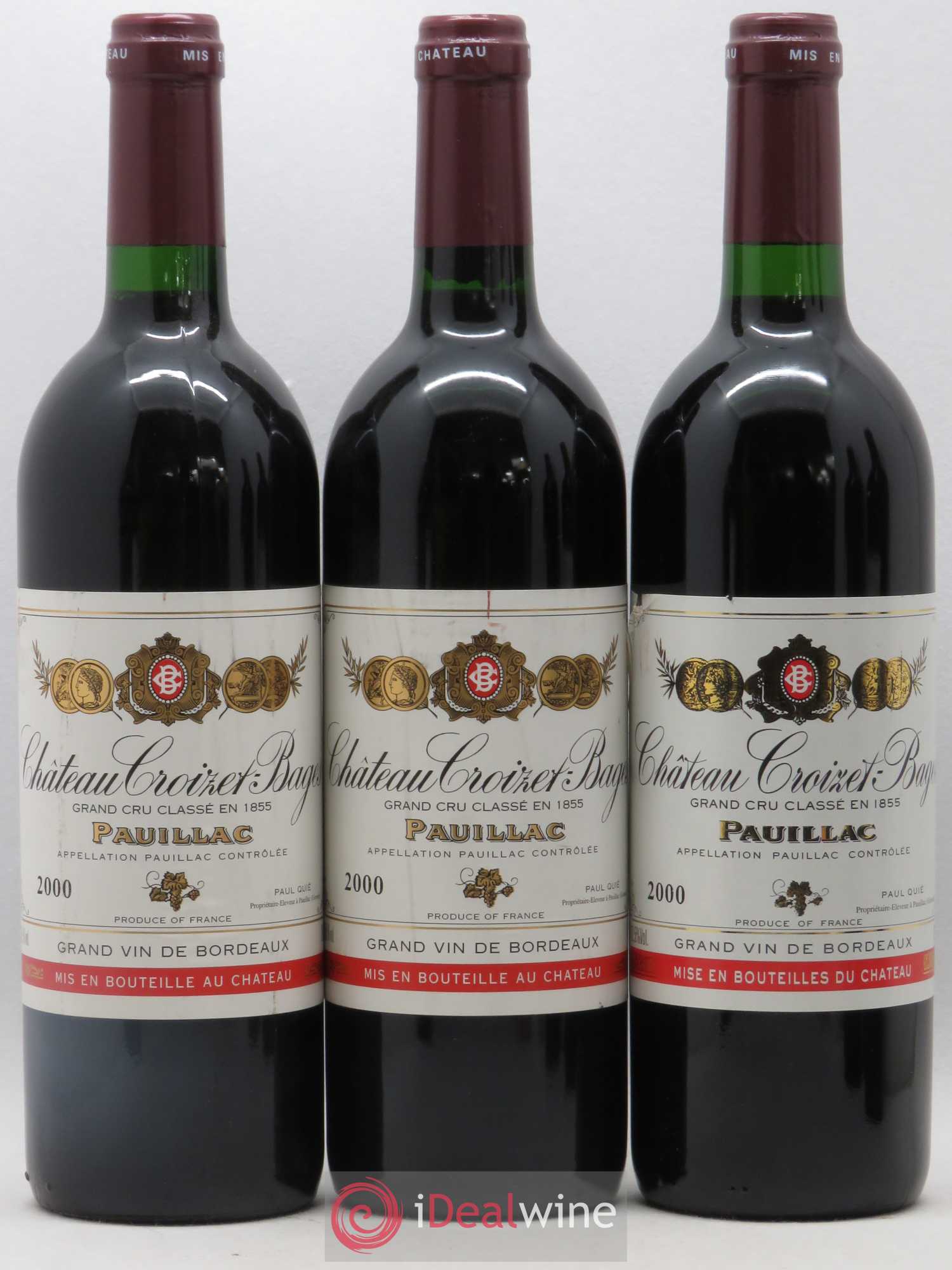 Château Croizet Bages 5ème Grand Cru Classé 2000 - Lot de 6 bouteilles - 2
