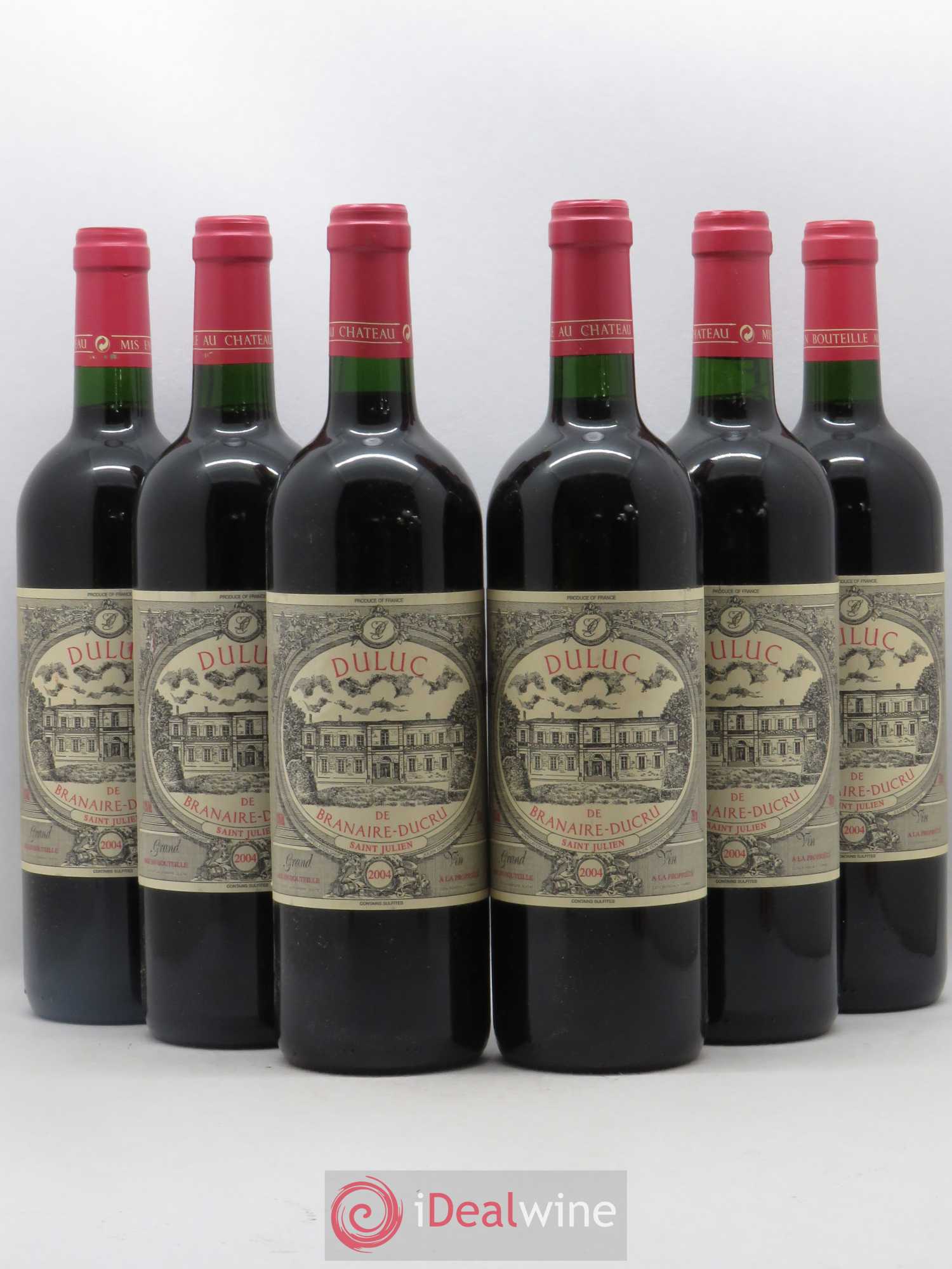 Duluc de Branaire Second Vin 2004 - Lot de 6 bouteilles - 0