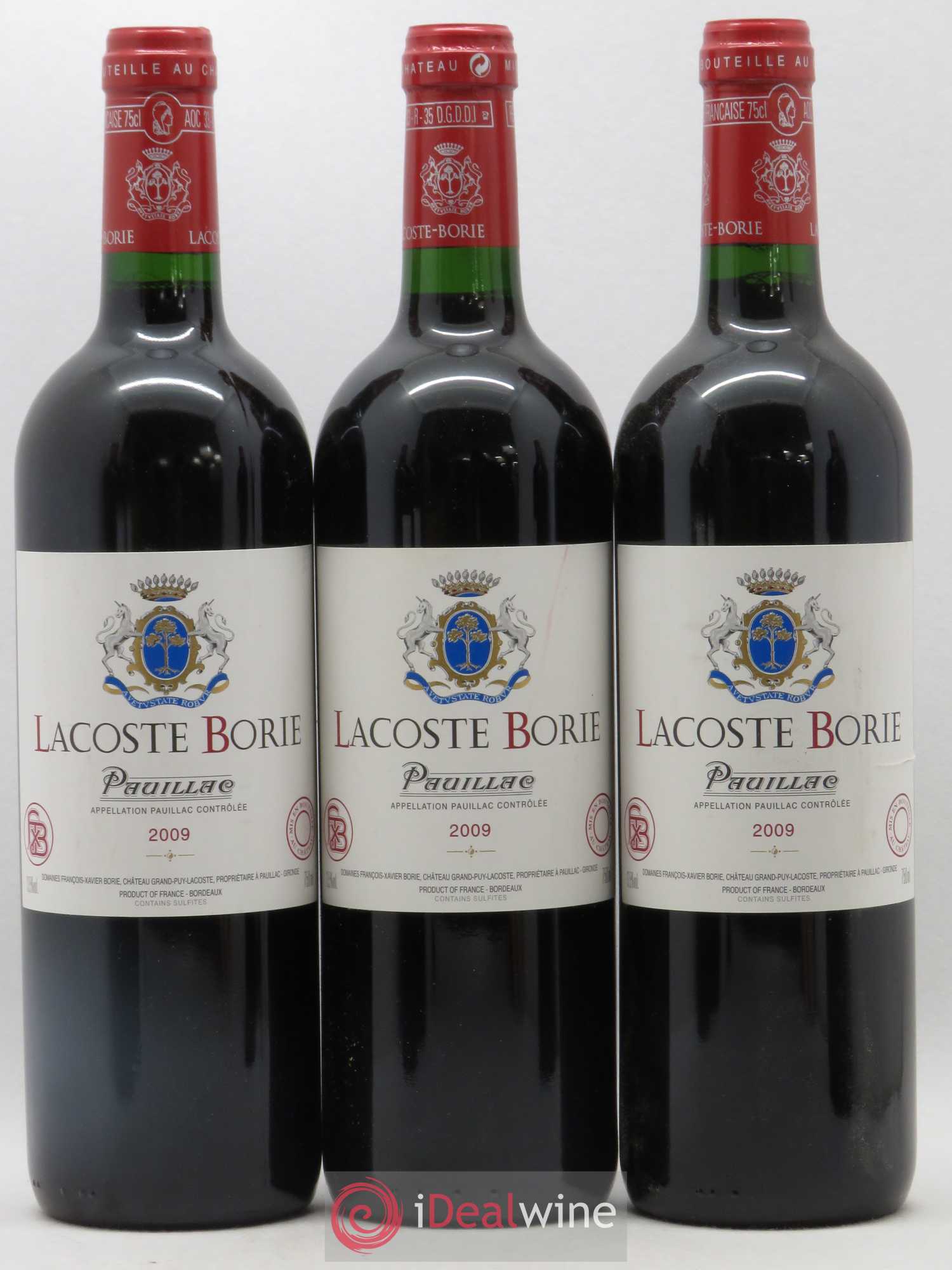 Lacoste Borie 2009 - Lot de 6 bouteilles - 2