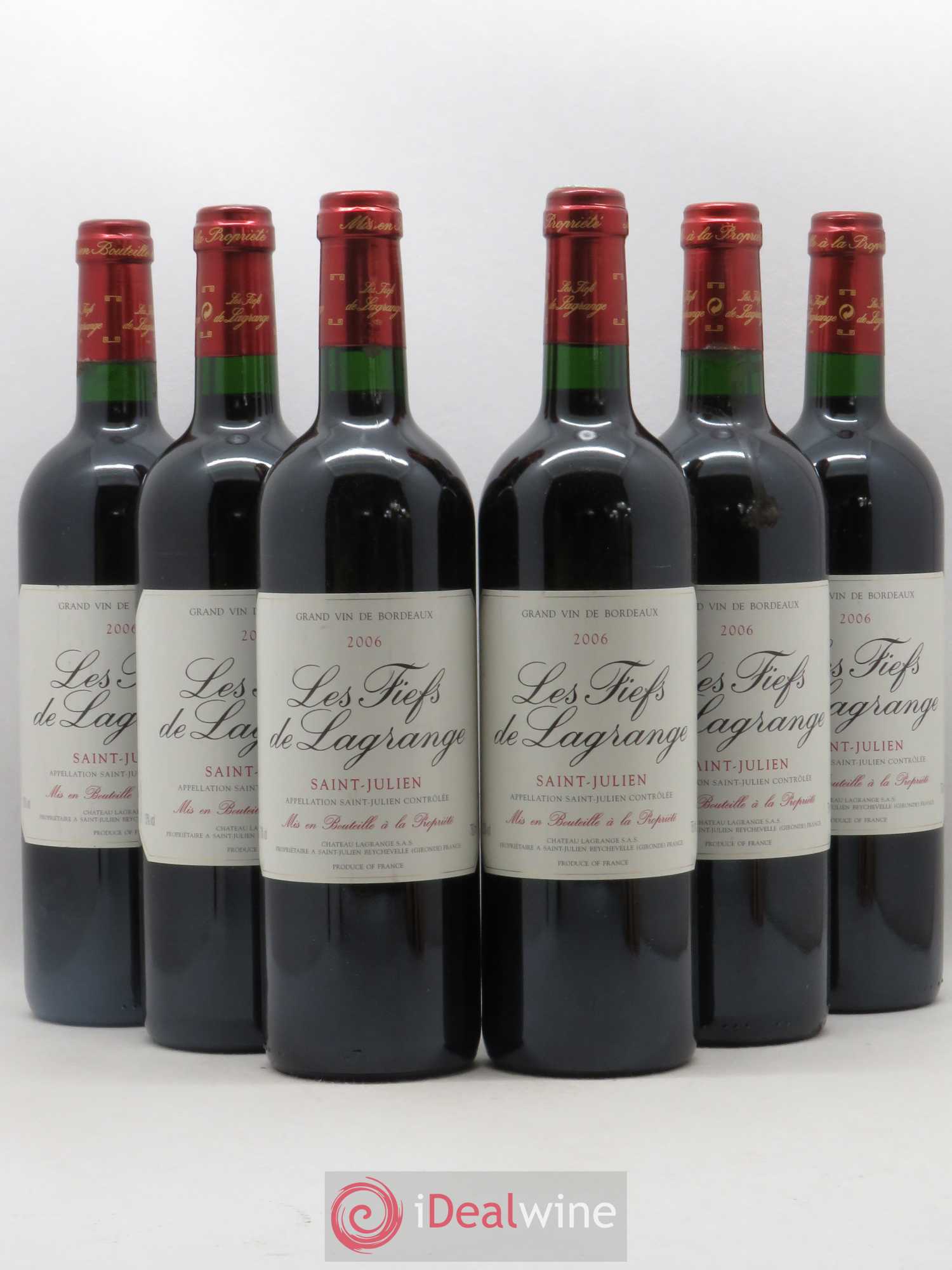 Les Fiefs de Lagrange Second Vin 2006 - Lot de 6 bouteilles - 0