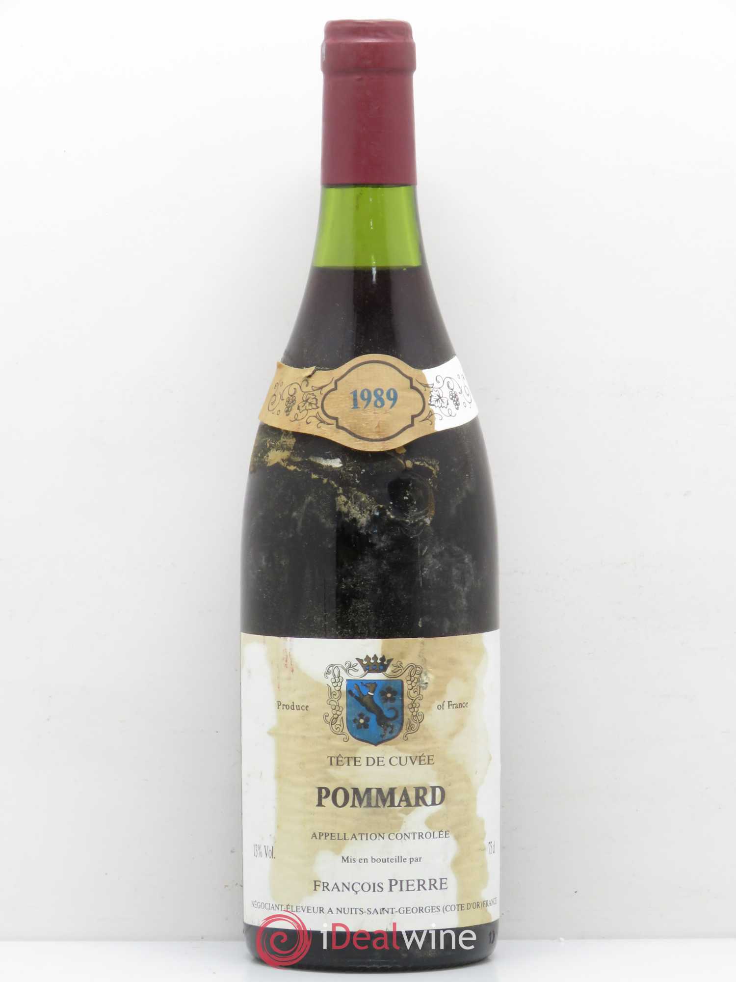 Pommard Tête de Cuvée François Pierre 1989 - Posten von 1 Flasche - 0