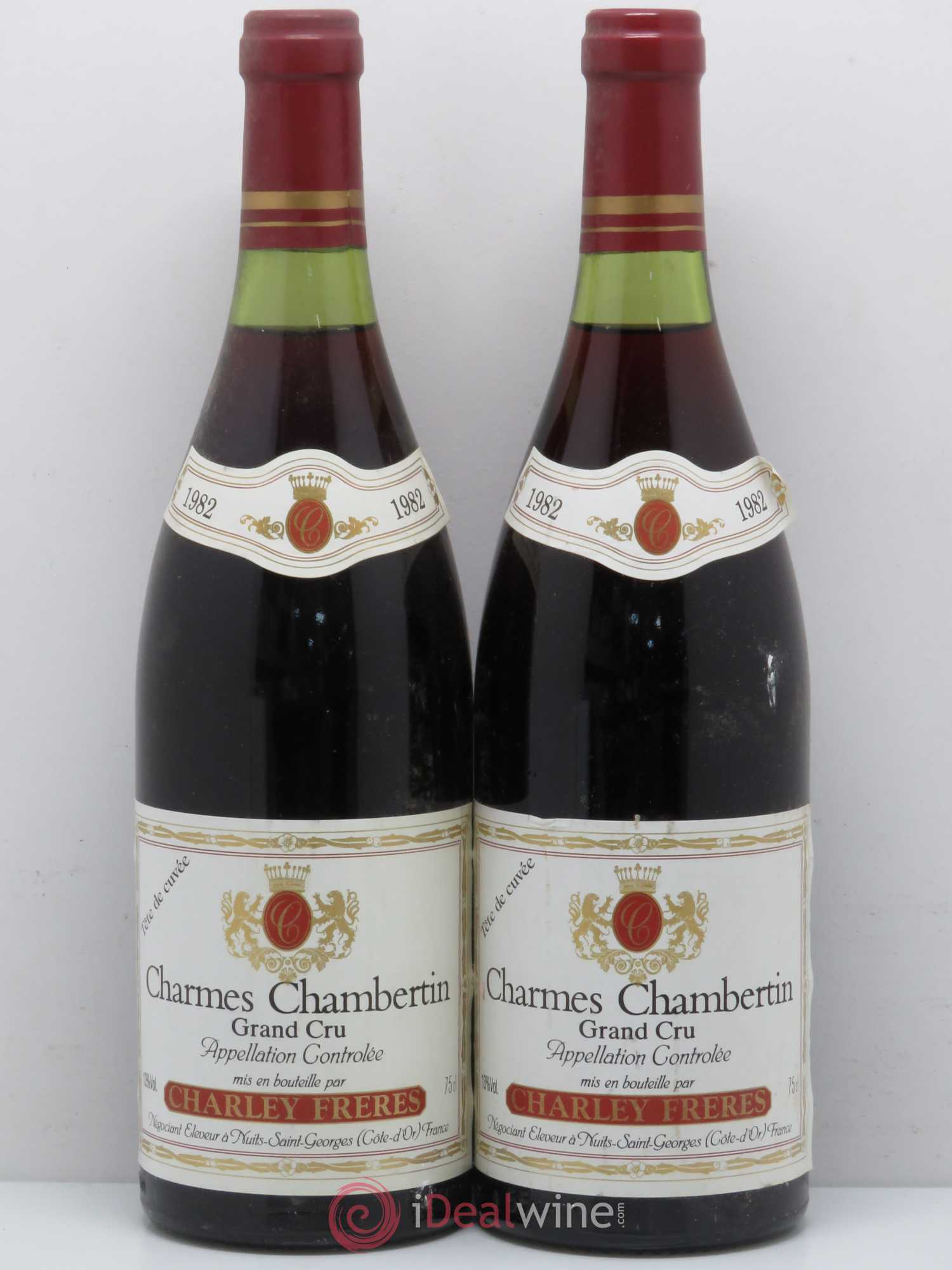 Charmes-Chambertin Grand Cru Charley Freres 1982 - Lot de 2 bouteilles - 0
