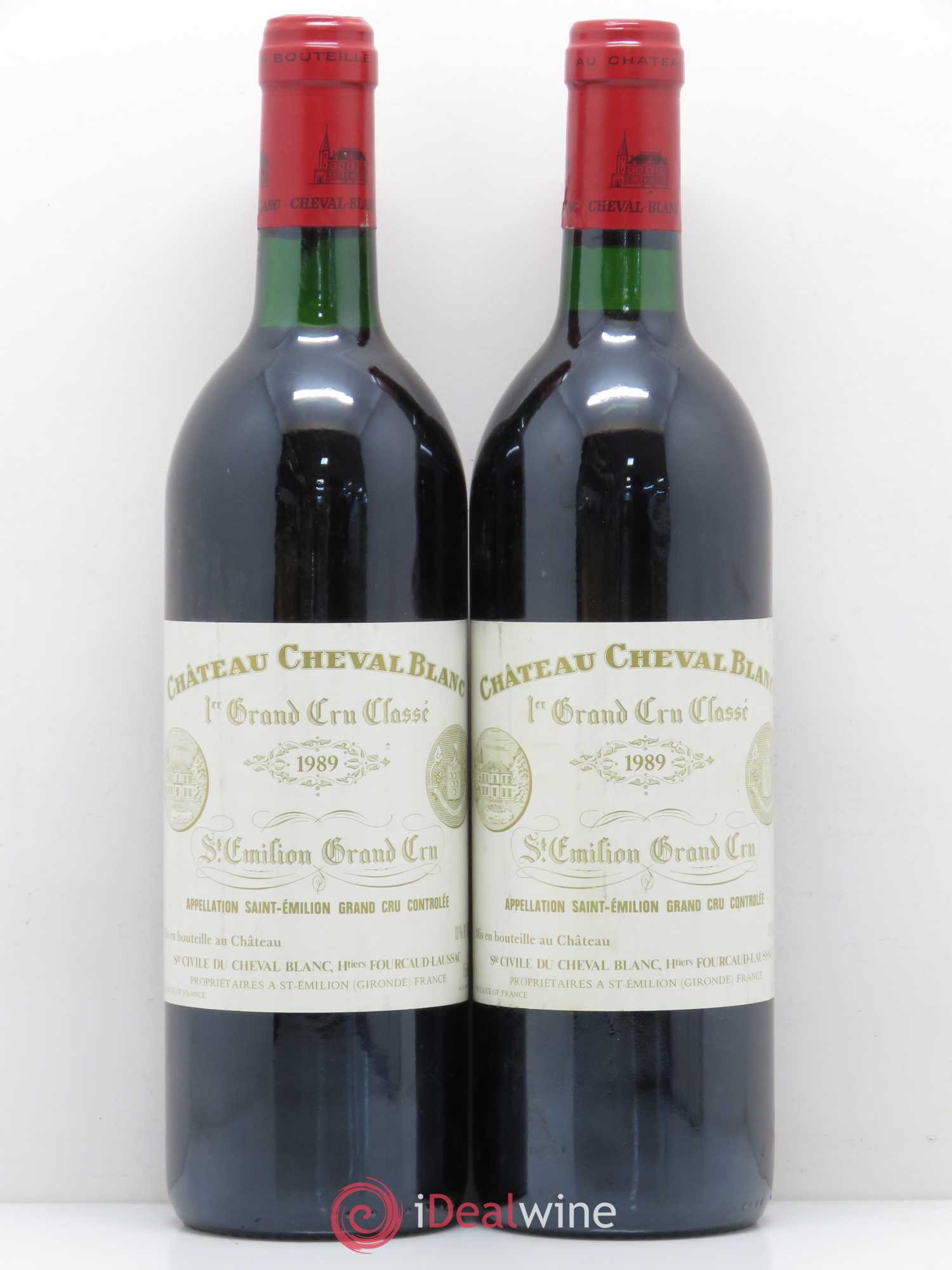Château Cheval Blanc 1er Grand Cru Classé A 1989 - Lot de 2 bouteilles - 0