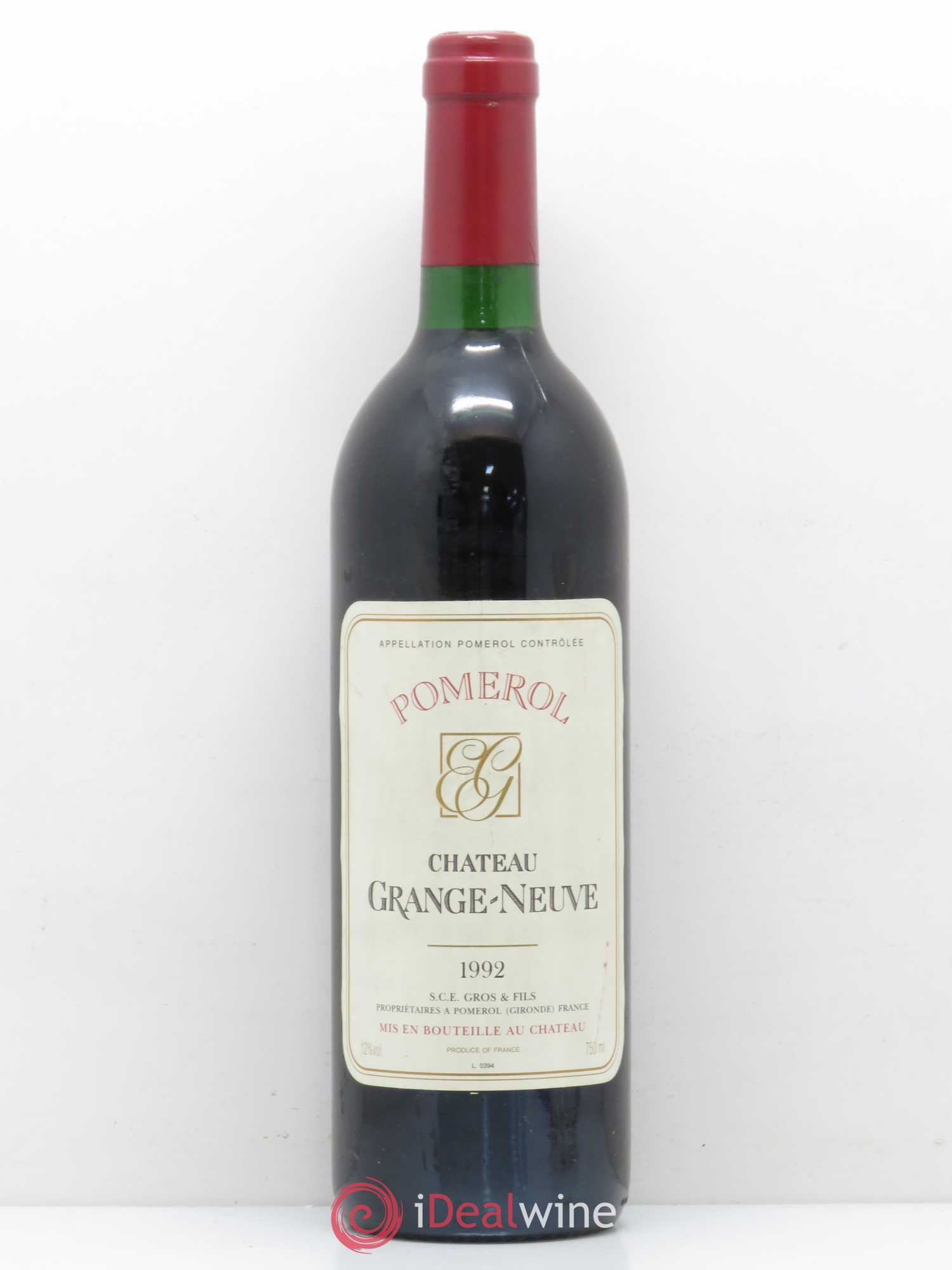 Château Grange-Neuve 1992 - Lot de 1 bouteille - 0